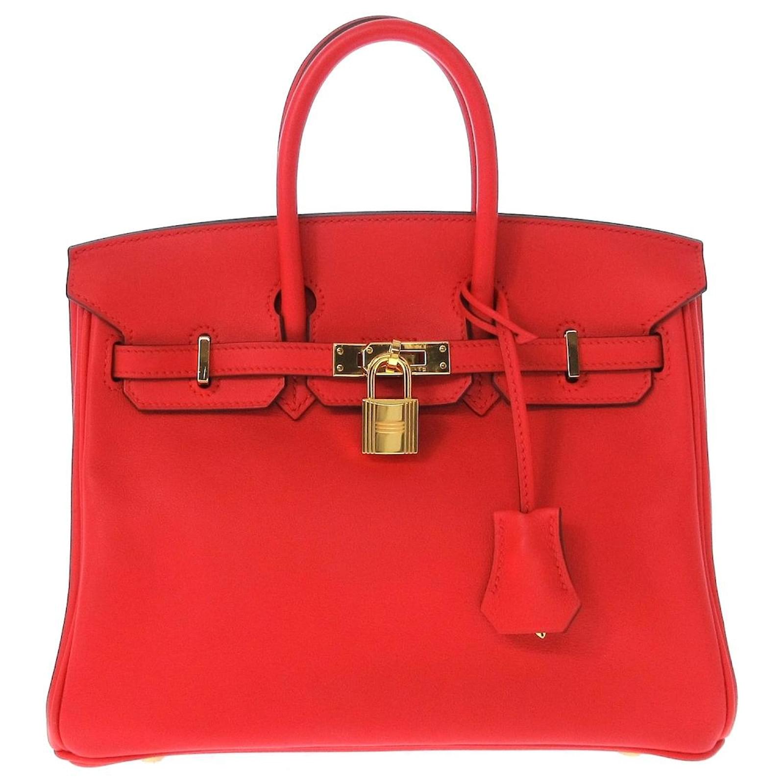 Hermès HERMES BIRKIN 25 Red Leather ref.1038756 Joli Closet