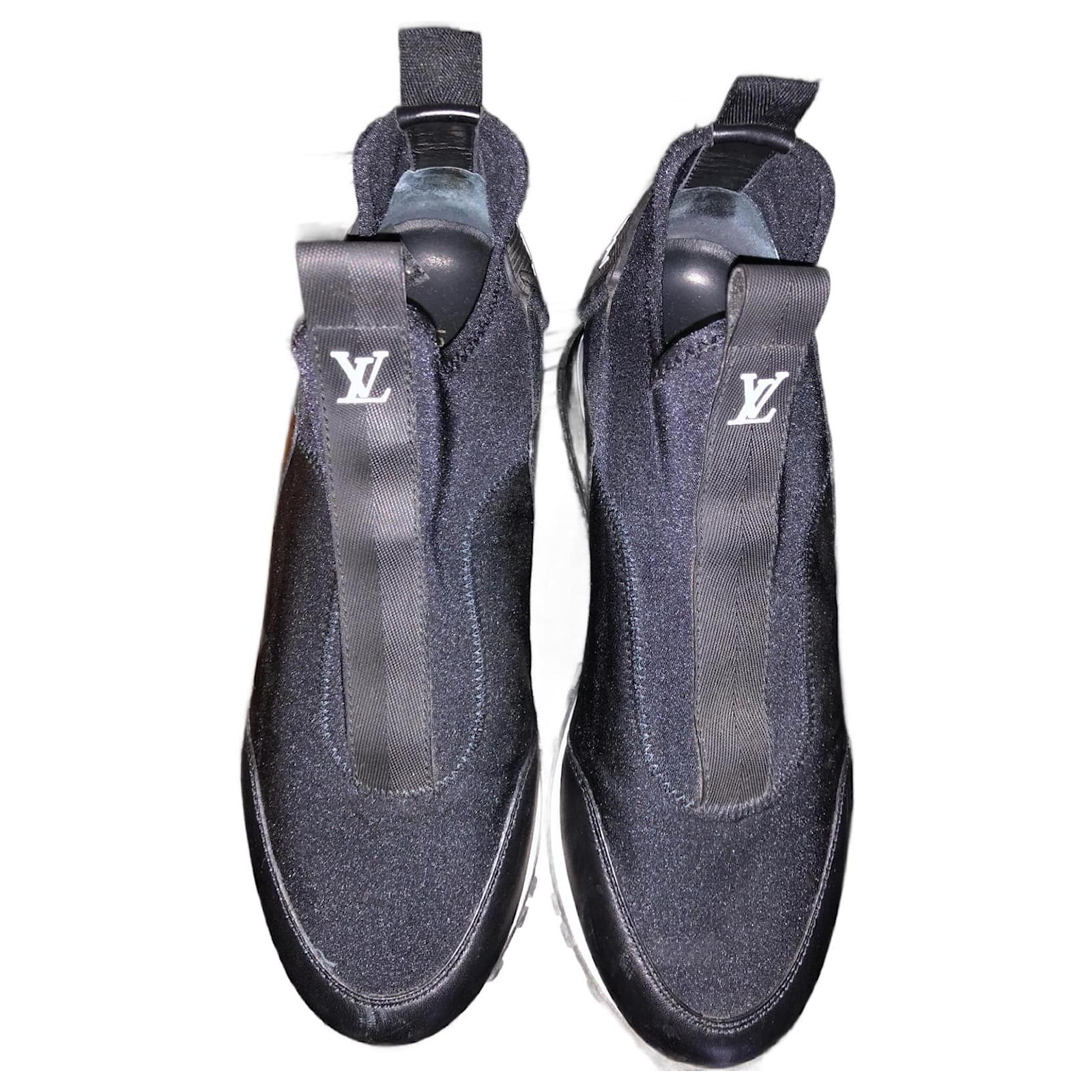 Run away leather trainers Louis Vuitton Grey size 36.5 EU in
