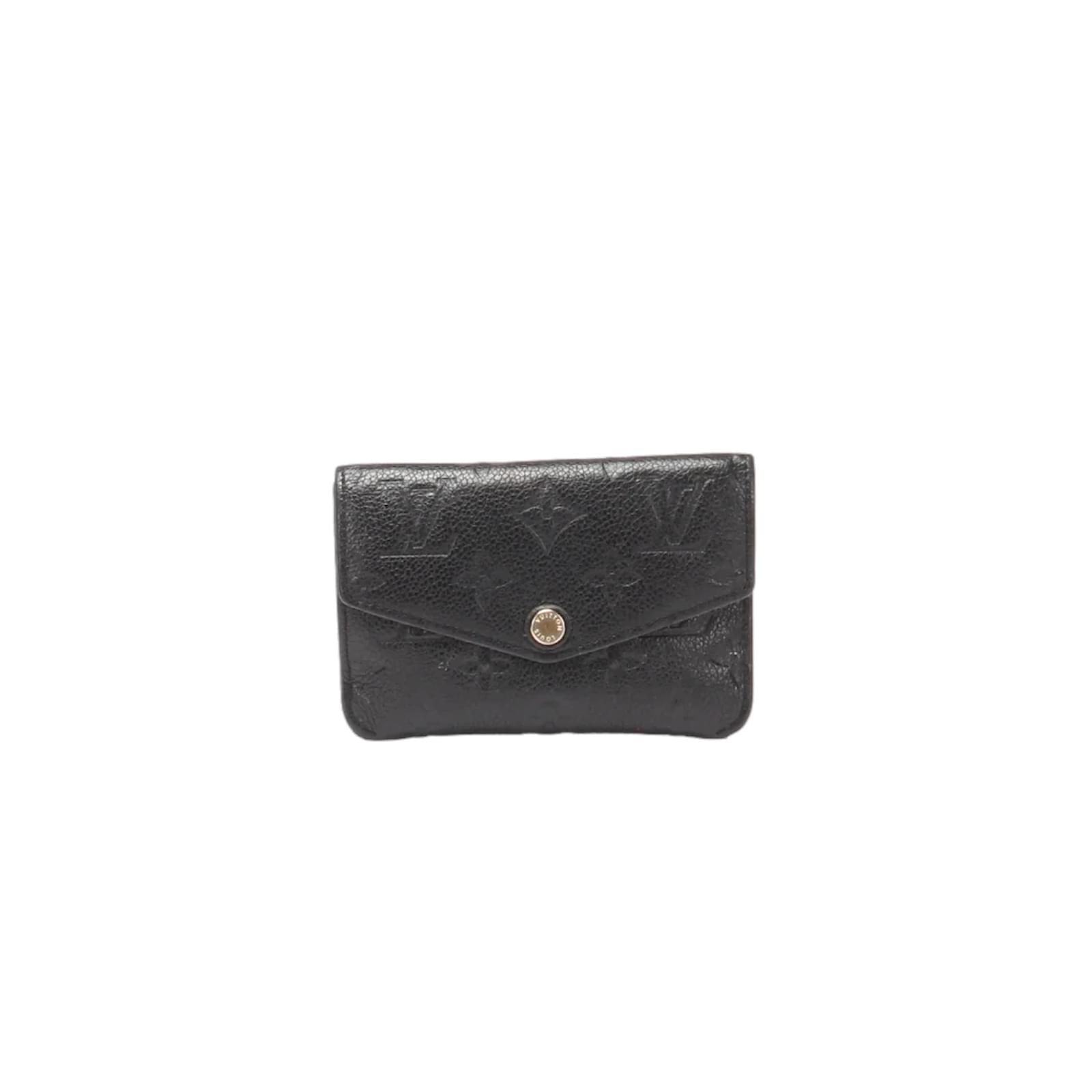 Louis Vuitton Monogram Empreinte Compact Curieuse Wallet Black Leather  Pony-style calfskin ref.1039415 - Joli Closet