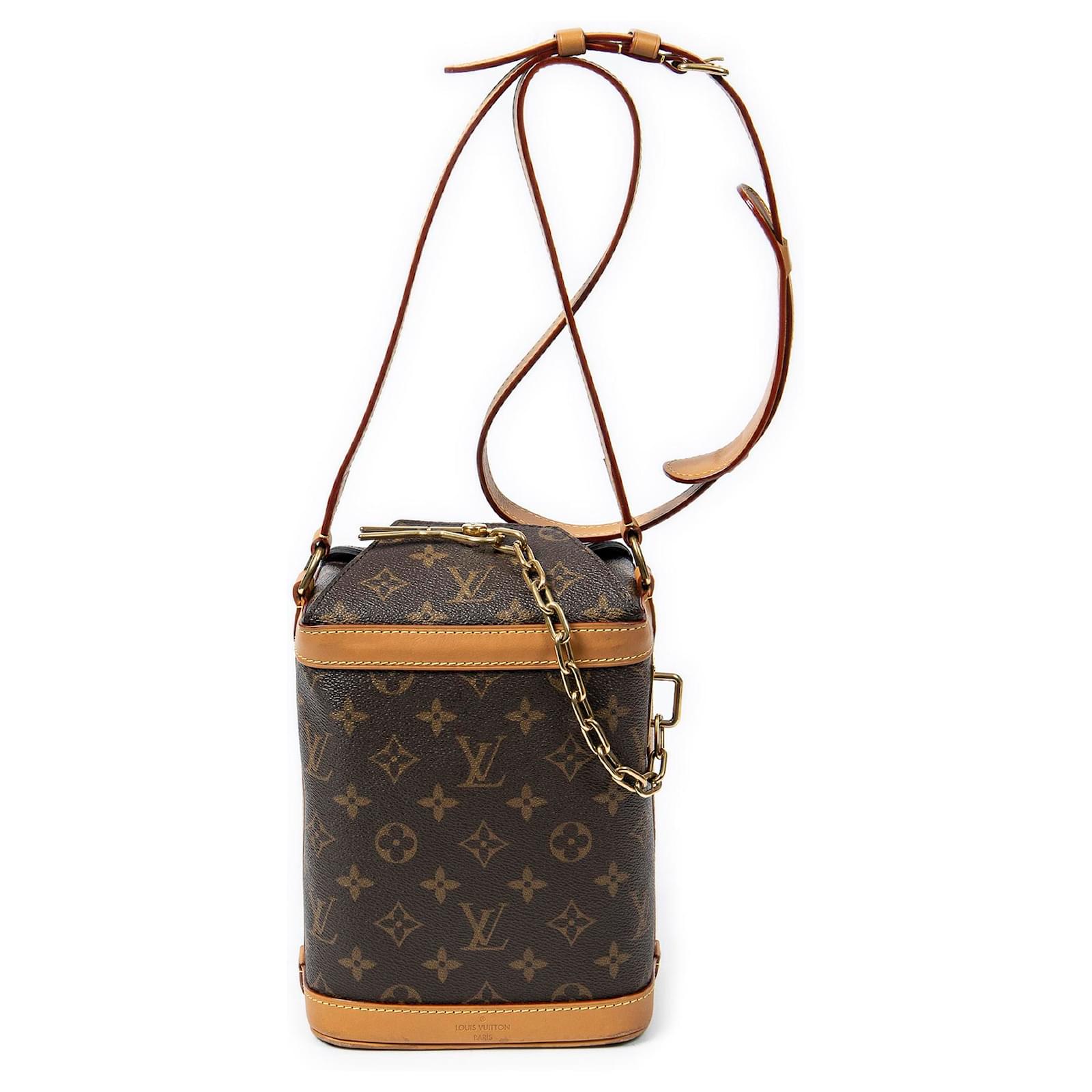 Louis Vuitton Brown Monogram Legacy Milk Box Leather Cloth ref.1039505 -  Joli Closet