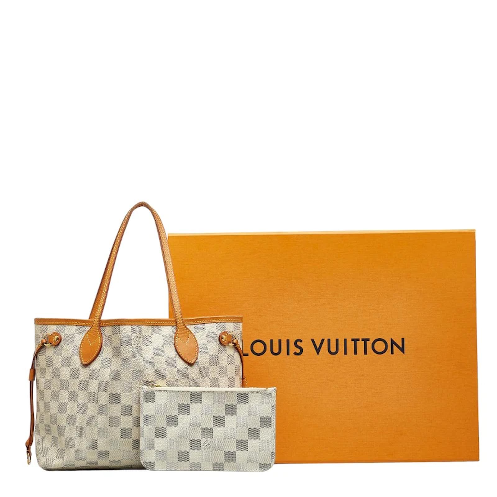 Louis Vuitton Damier Azur Neverfull PM N41362 White Cloth ref.1039748 -  Joli Closet