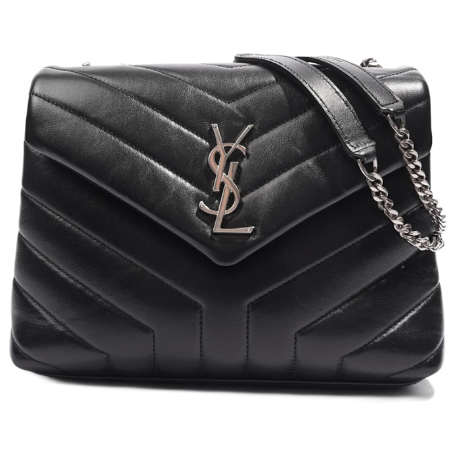 Saint Laurent Lou Lou Bag Black Leather Small ref.1040458 - Joli Closet