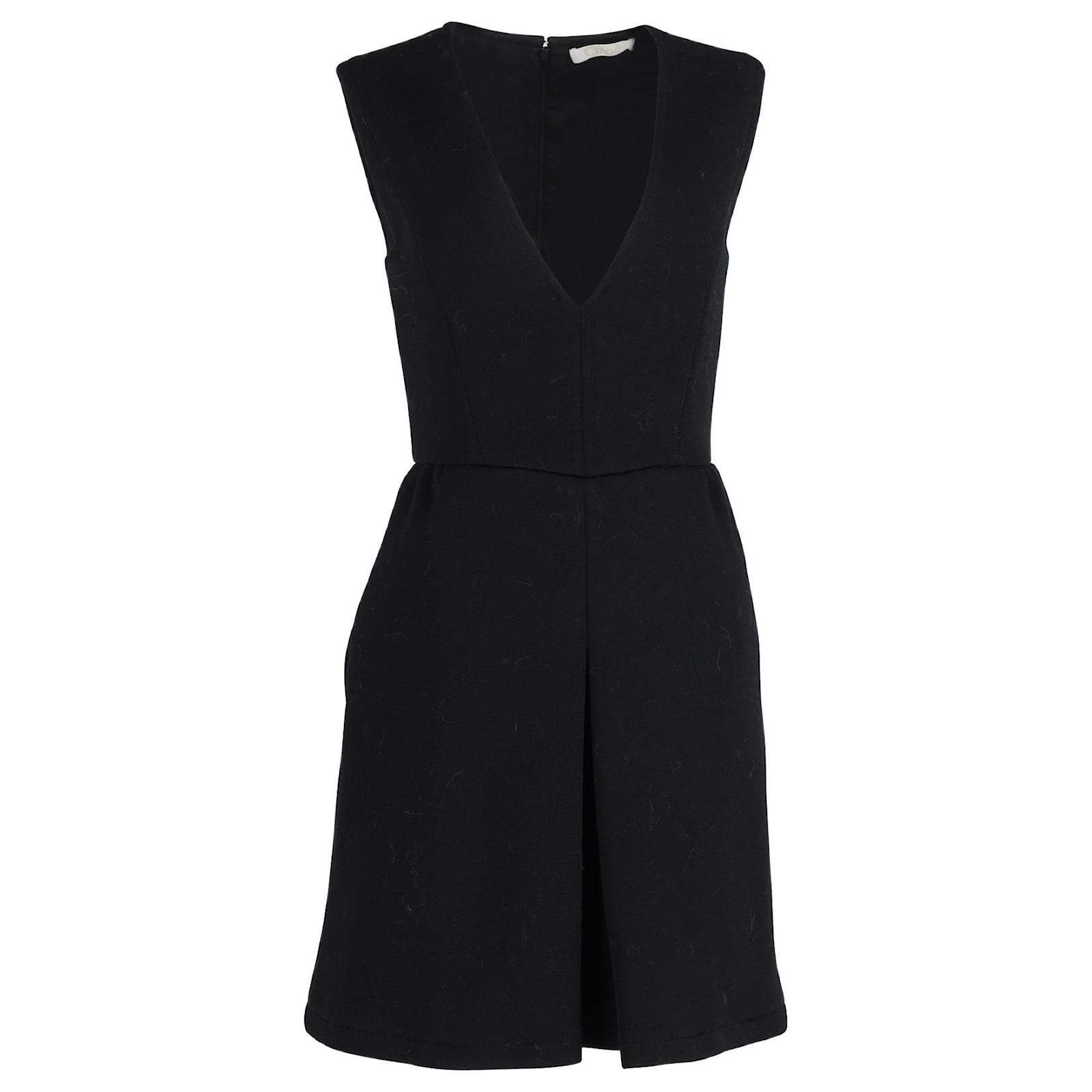 Robe Courte Col Rond Pêche Mini Robe En Dentelle Sans Manches - Couleur Pêche, Col Rond, Neuve Avec étiquettes Pichet Jacqueline