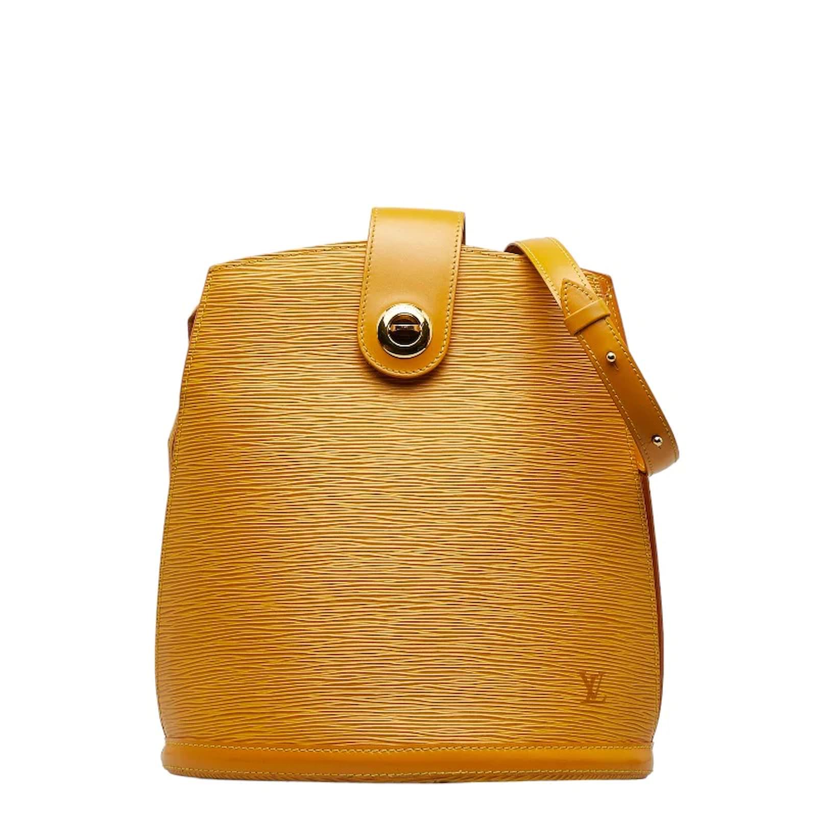 Louis Vuitton Orange Epi Leather Cluny Bag Louis Vuitton