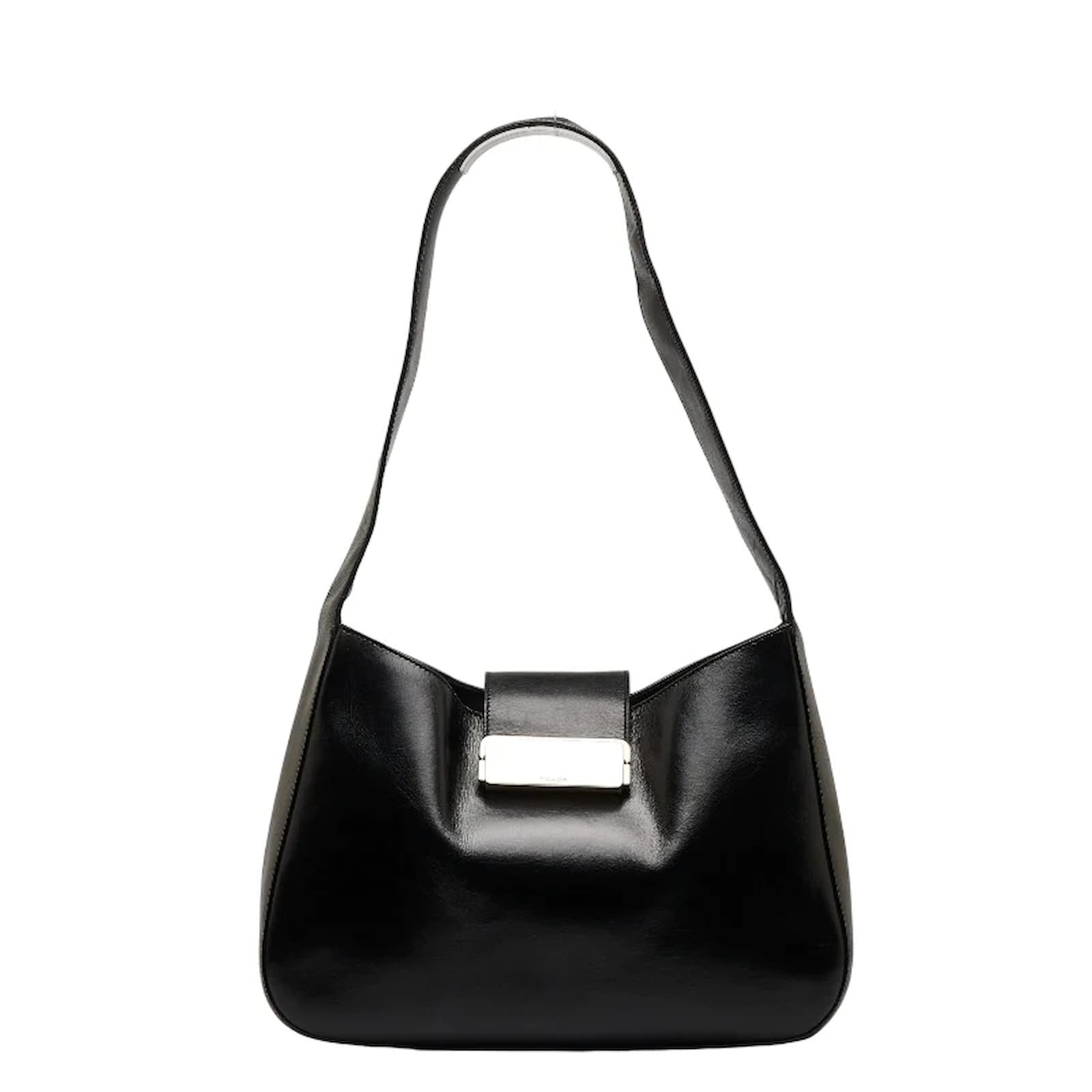 PRADA leather Shoulder Messenger bag VA1064 black