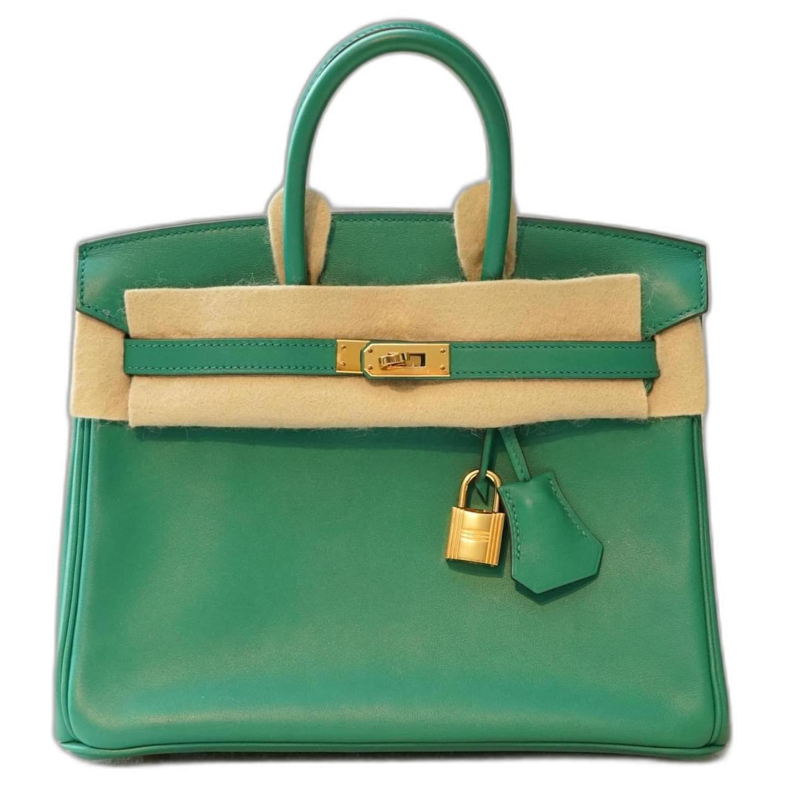 Hermès HERMES BIRKIN 25 Vert Vertigo Swift leather Green ref
