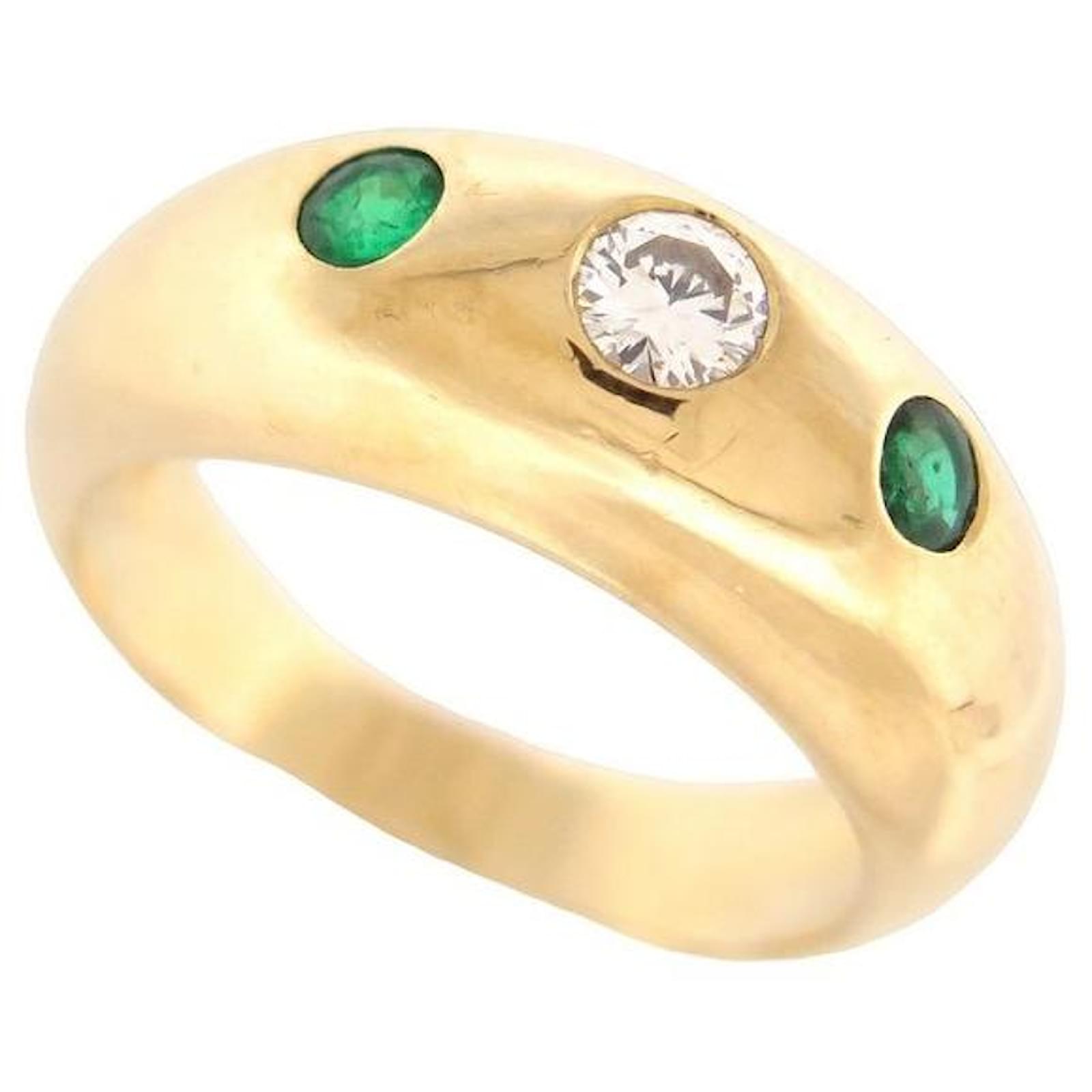 Vintage cartier emerald discount ring