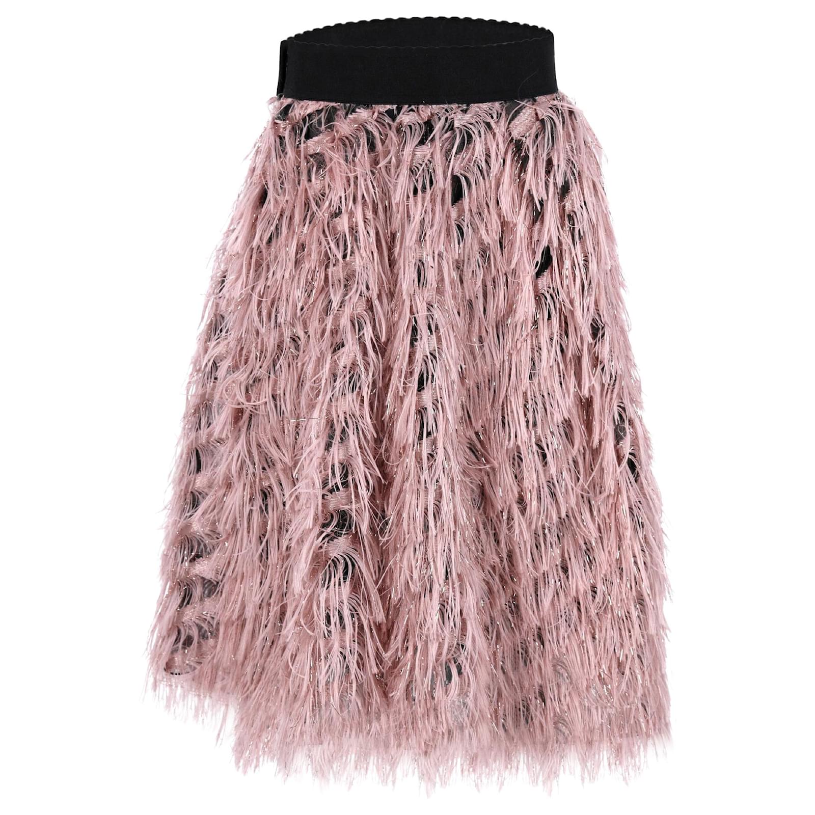 Metallic hotsell fringe skirt