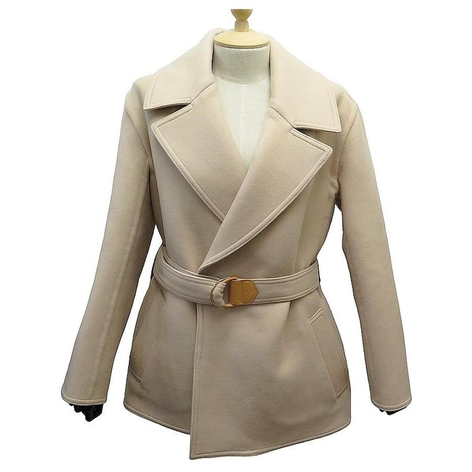 LOUIS VUITTON Femme Veste/Manteau en Cachemire en Beige