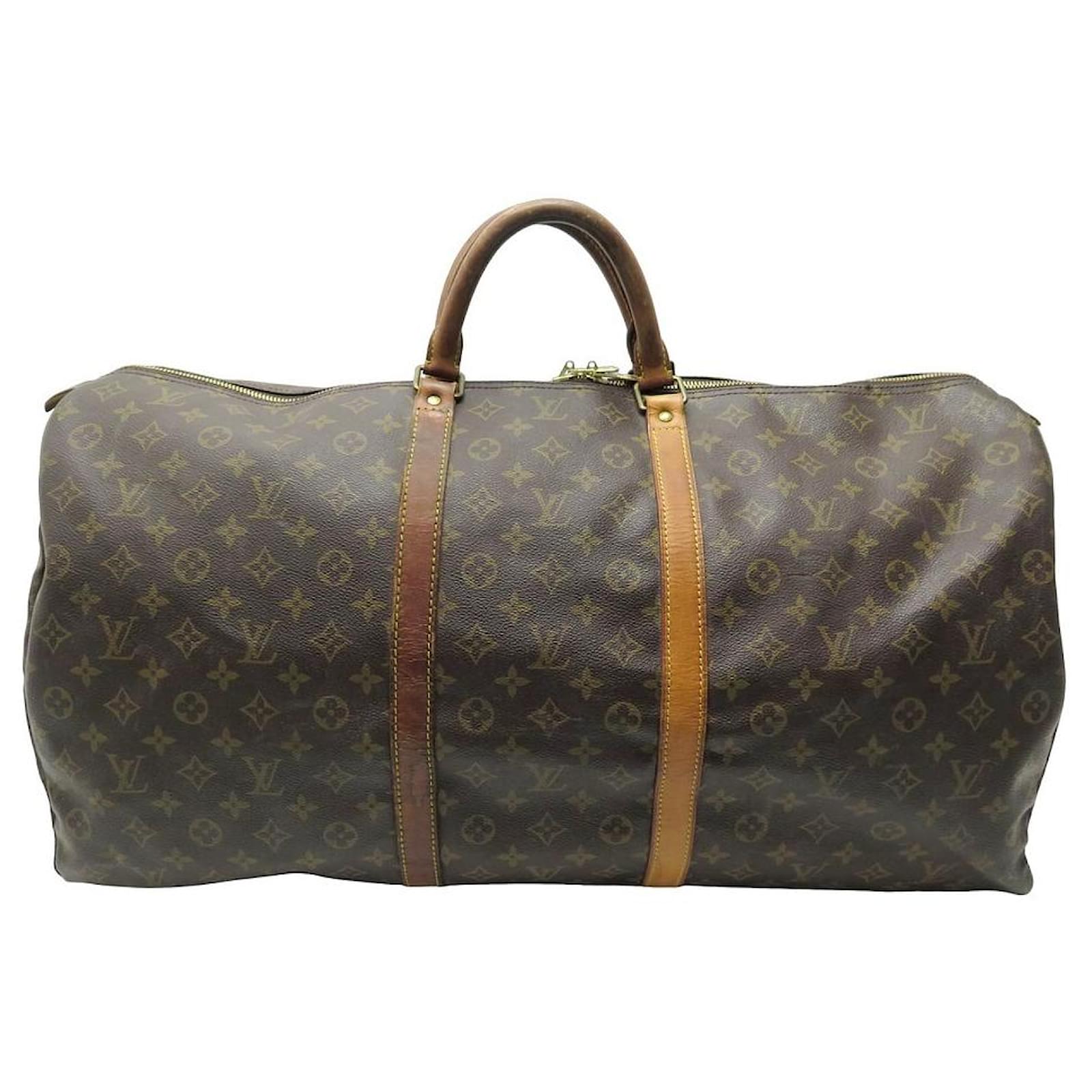 Louis Vuitton Vintage Monogram Canvas Keepall 60 Travel bag Brown