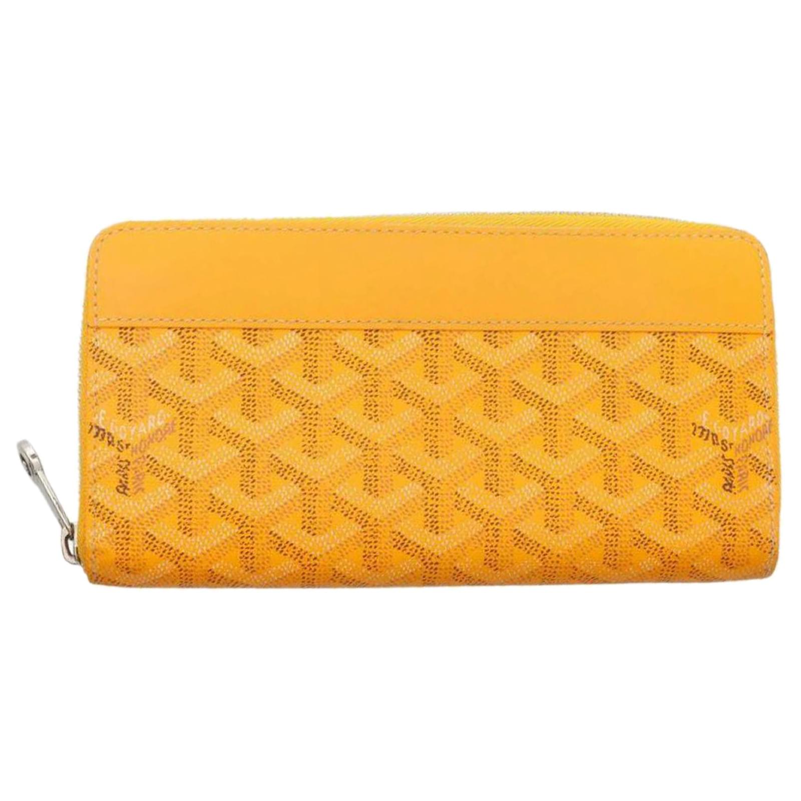 Goyard Blue Goyardine Coated Canvas Zip Around Wallet Goyard