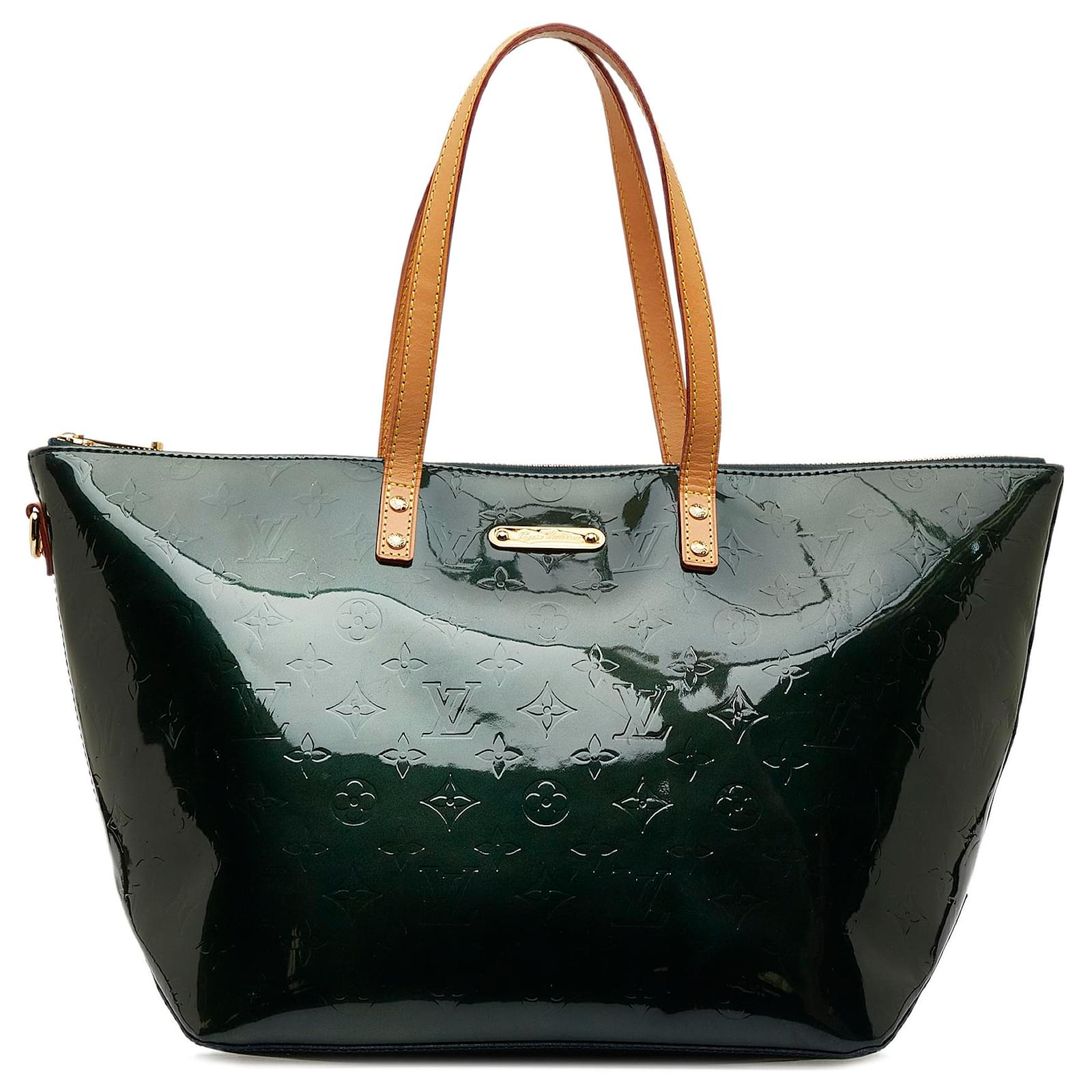 Louis Vuitton Louis Vuitton Bellevue PM Dark Green Vernis Leather