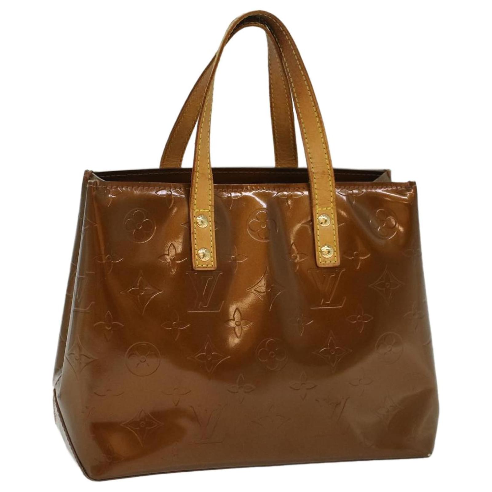 Louis Vuitton Bronze Monogram Vernis Reade PM Bag