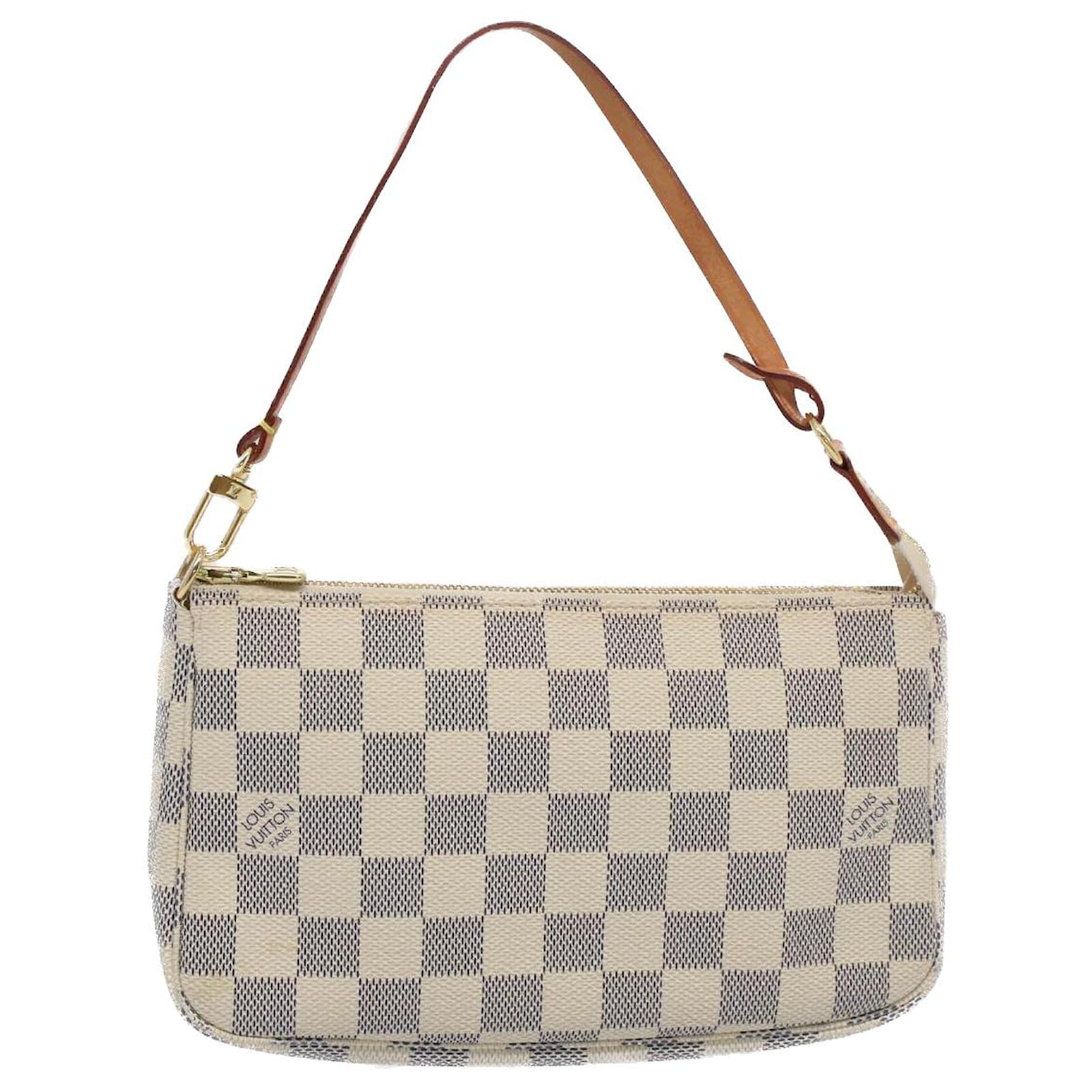 LOUIS VUITTON Damier Azur Pochette Accessoires Pouch N51986 LV Auth 27845  ref.461023 - Joli Closet