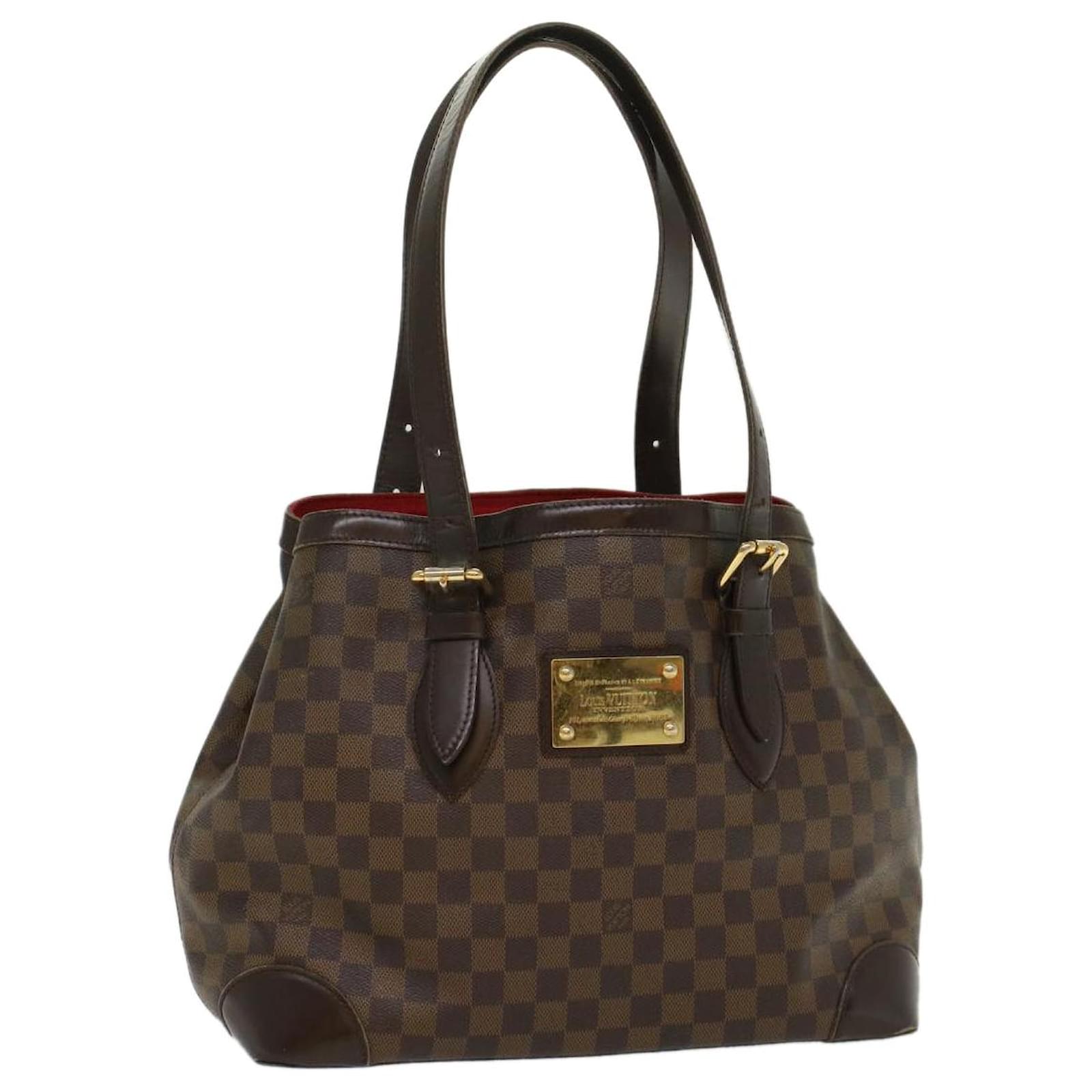 Auth Louis Vuitton Damier Hampstead MM N51204 Women's Handbag,Tote