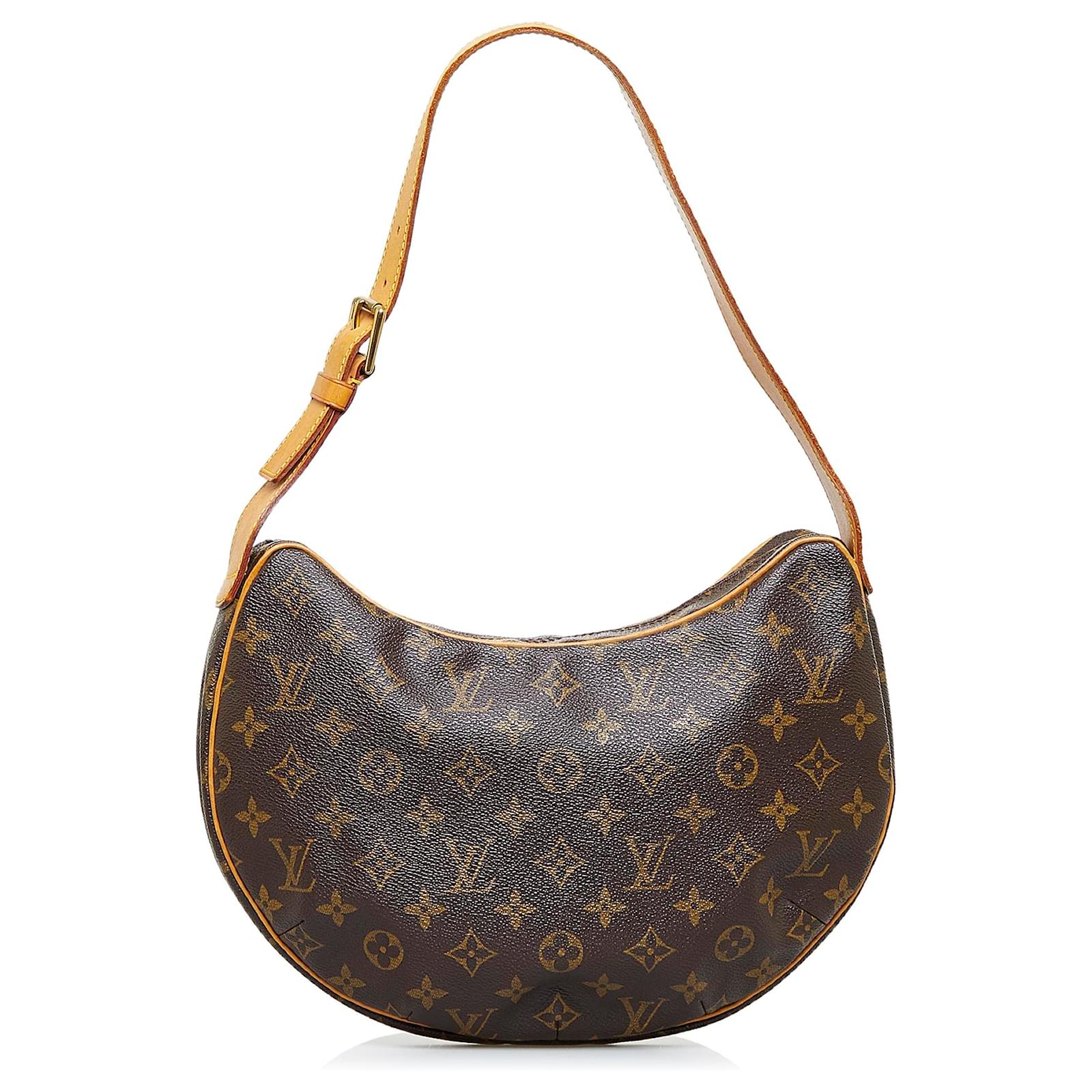 Louis Vuitton Brown Monogram Croissant MM Cloth ref.998846 - Joli