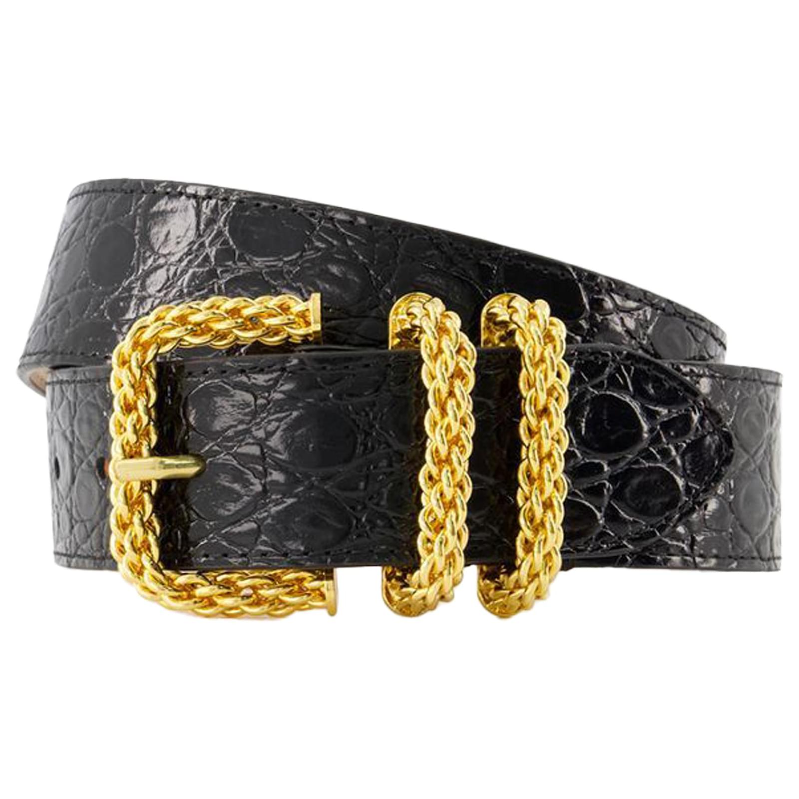 Katina Belt By Far Leather Black