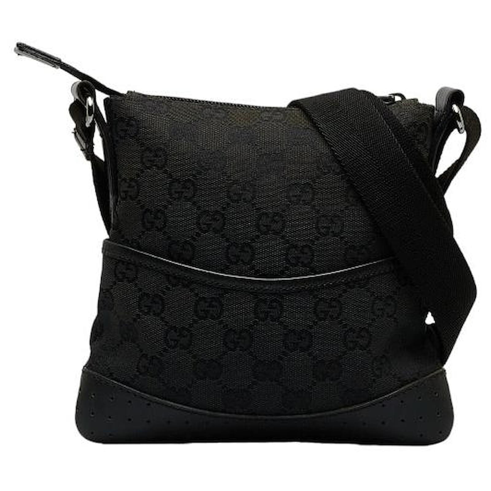 Gucci GG Canvas Messenger Bag 147671 Black Cloth ref.1044289 - Joli Closet