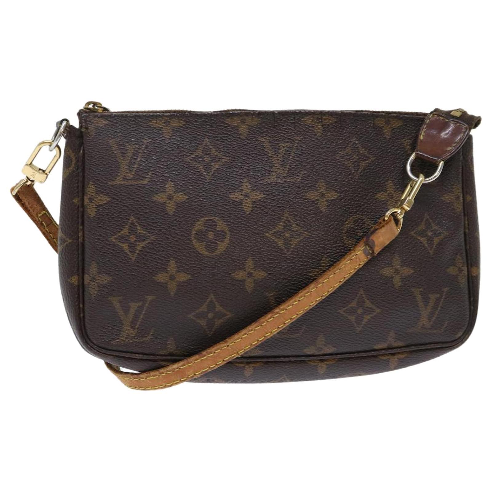 LOUIS VUITTON Monogram Pochette Accessoires Pouch M51980 LV Auth