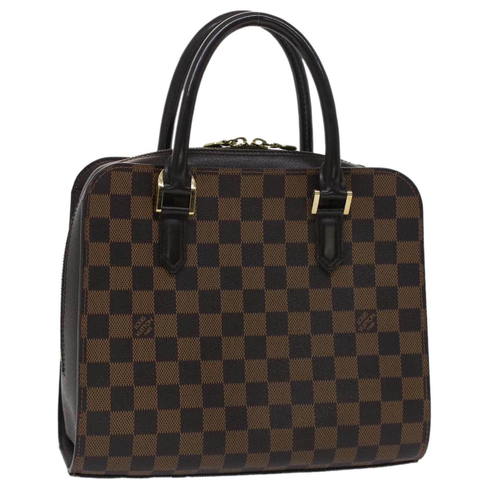 Auth Louis Vuitton Damier Triana N51155 Women's Handbag