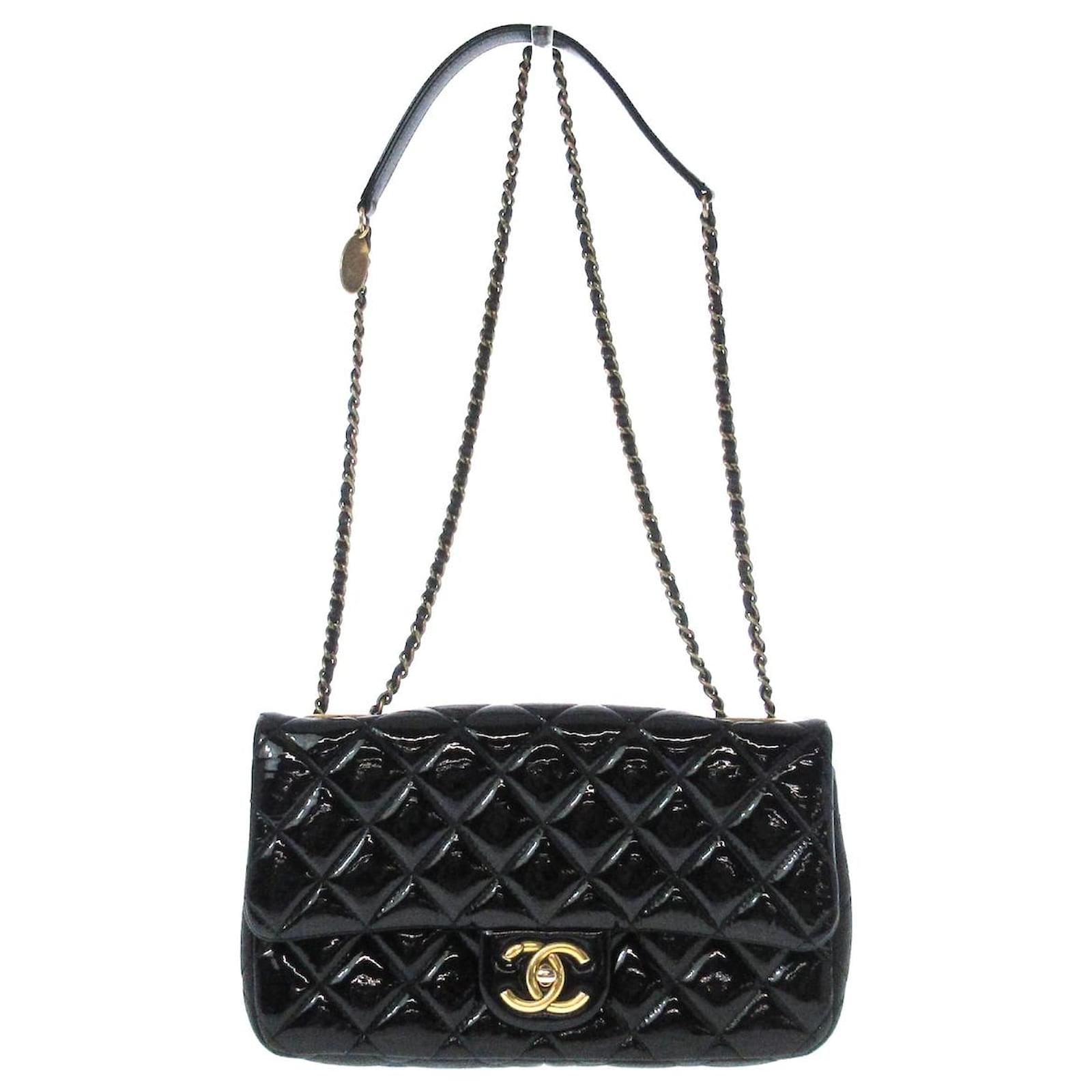 Chanel single flap Black Patent leather ref.1044967 - Joli Closet