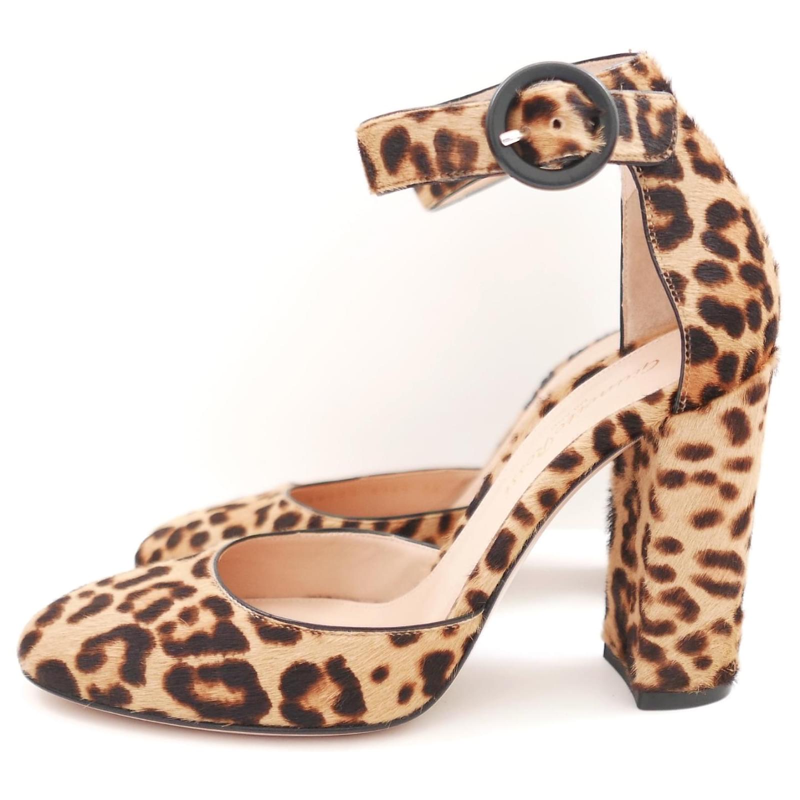 Leopard Sandals For Women 2 In Block Heels Leopard Ankle Strap Heels  Cheetah Print Chunky Heels Dressy For Lady Cutout Pumps Summer Dress  Sandals Jimishow Size 5-13 US, Leopard Light Bopwn, 8: