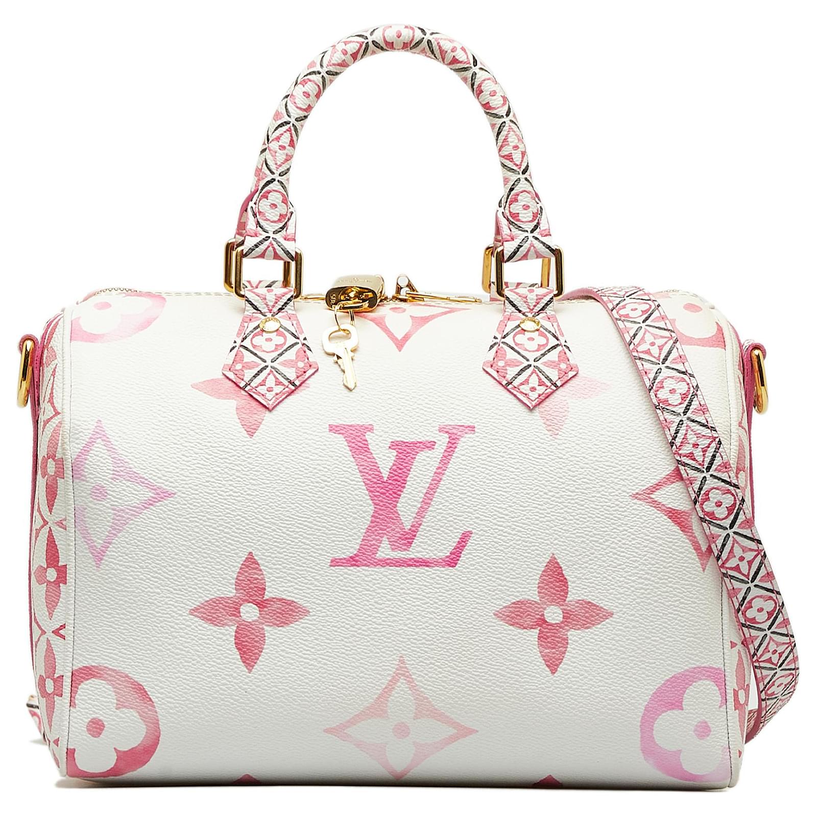 Louis Vuitton White Resorts Exclusive Monogram Giant Speedy