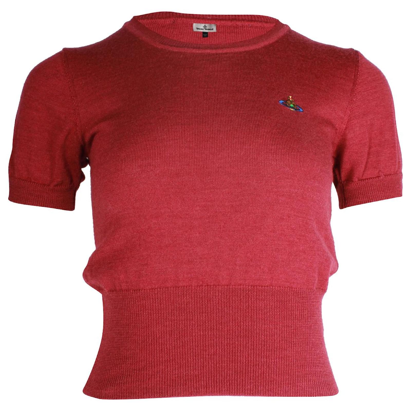 【Vivienne Westwood】ORB Embroidered Short Sleeve Knitwear Vivienne Westwood Vivienne Westwood Orb Embroidered Short