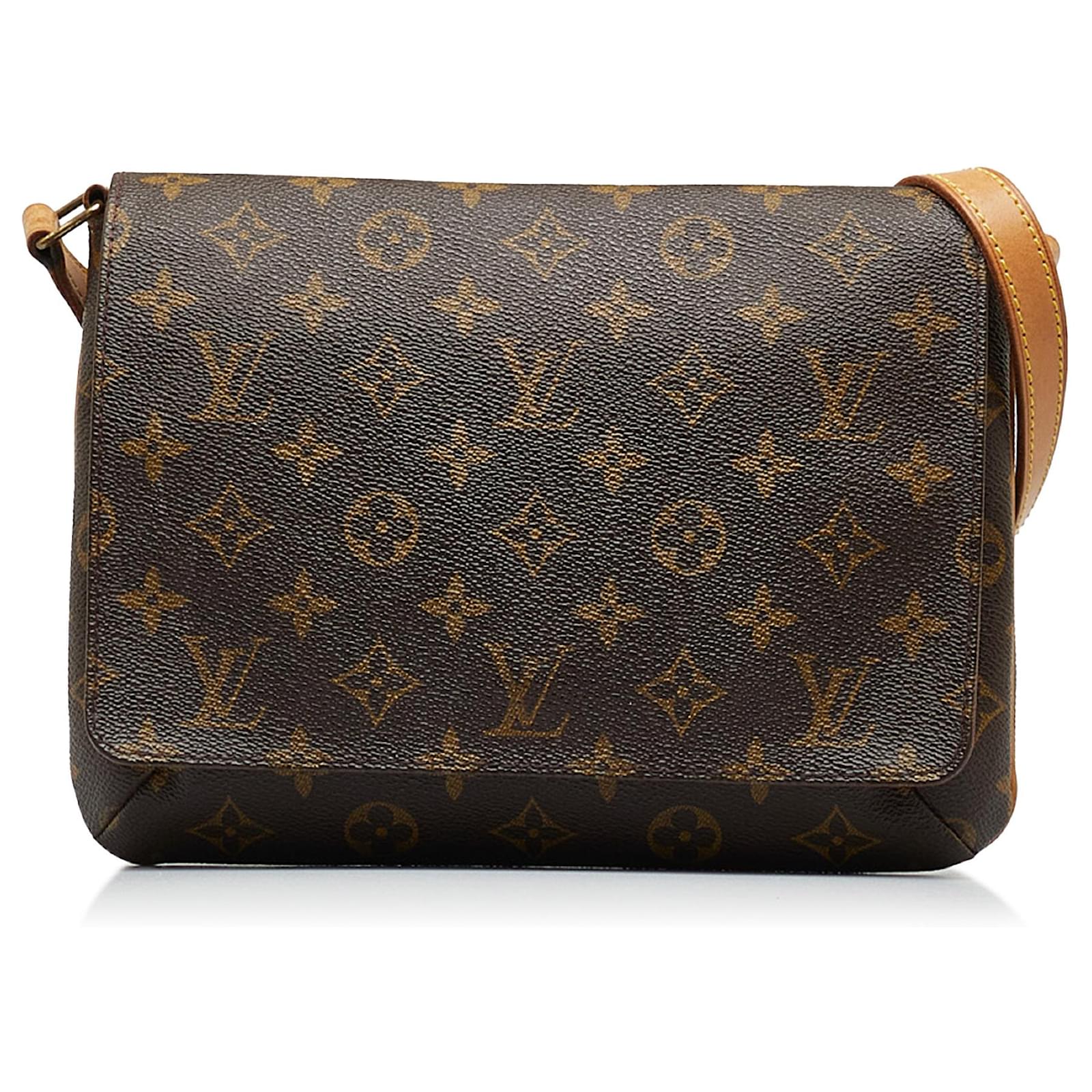 Brown Louis Vuitton Monogram Musette Tango Short Strap Shoulder Bag