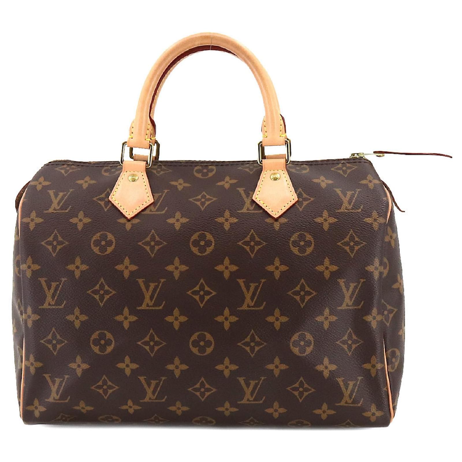 Louis Vuitton Speedy 30 Brown Cloth Ref1048127 Joli Closet 5525