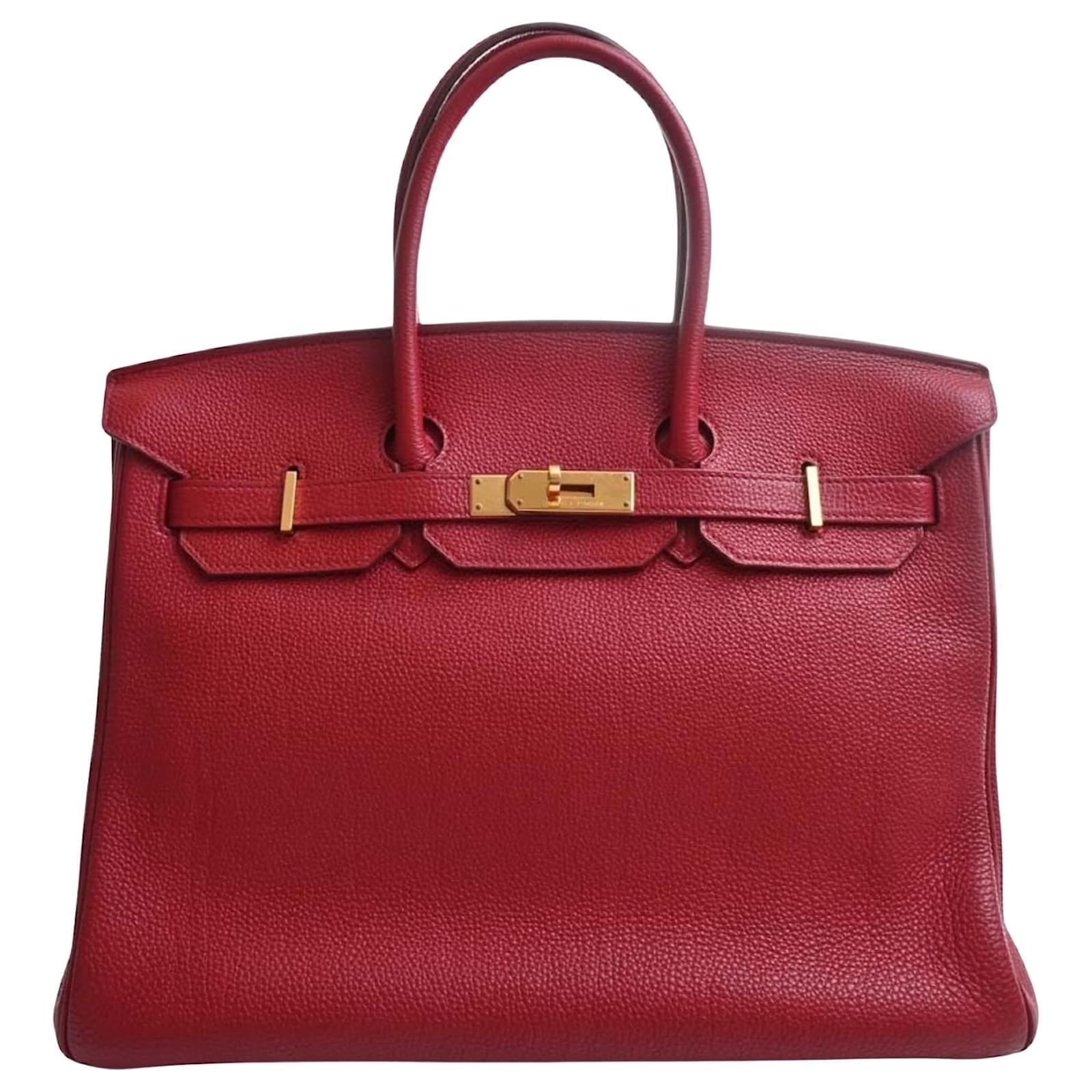 Hermès HERMES BIRKIN 35 Red Leather ref.1048338 Joli Closet