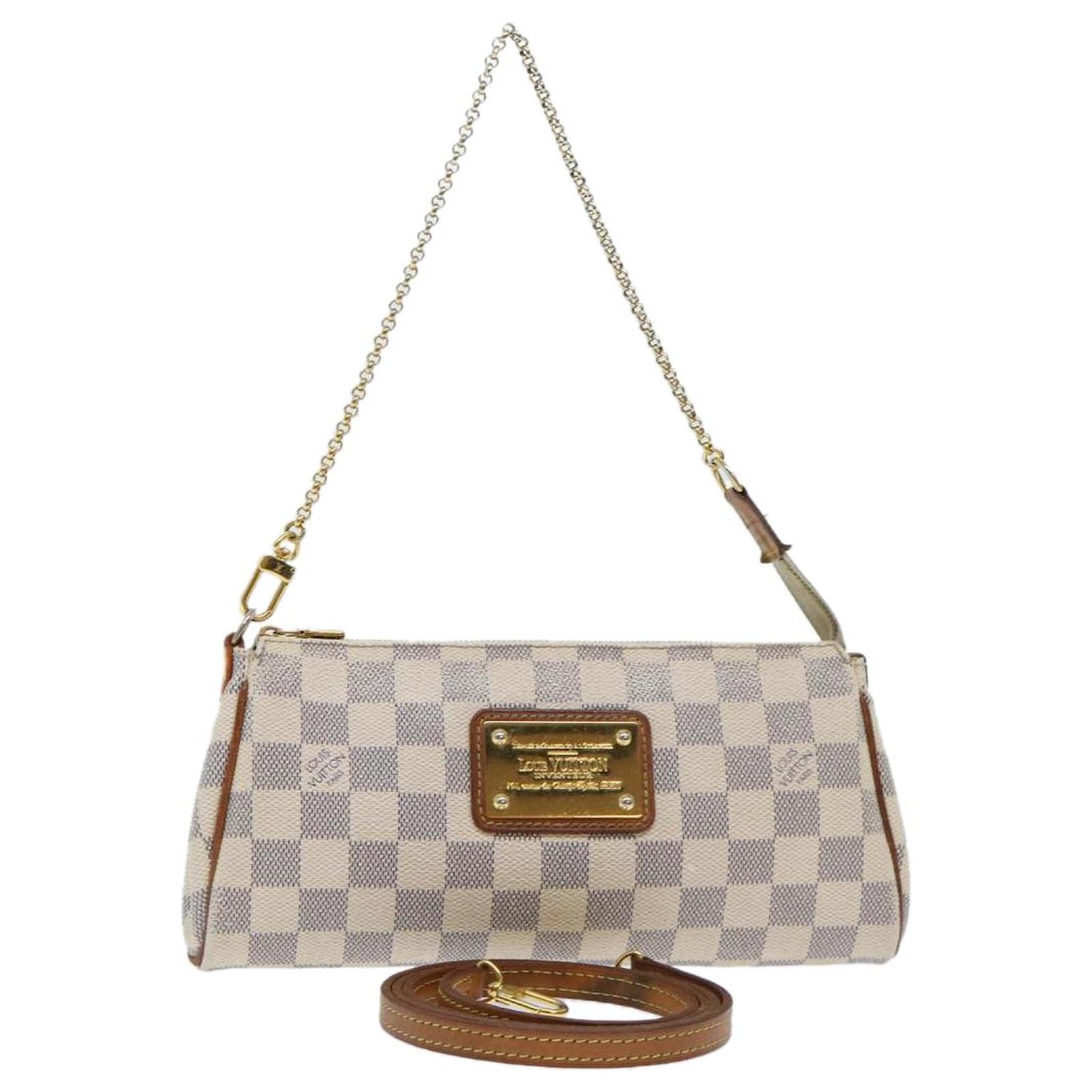 LOUIS VUITTON Damier Azur Eva Shoulder Bag 2way N55214 LV Auth rh315