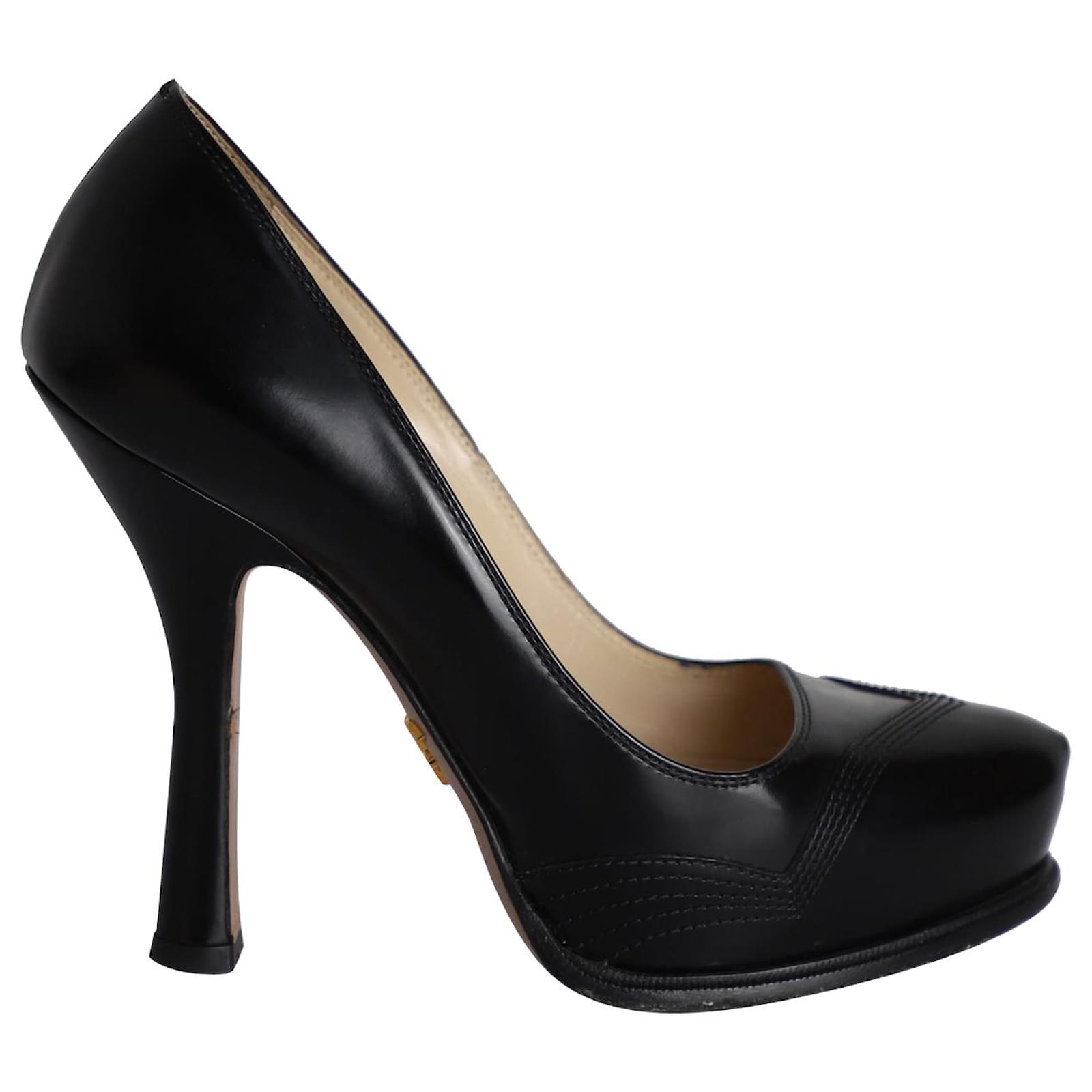 Buy Shinelly Women Criss Cross High Heel Stiletto Platform Pumps, Black,  7.5 at Amazon.in