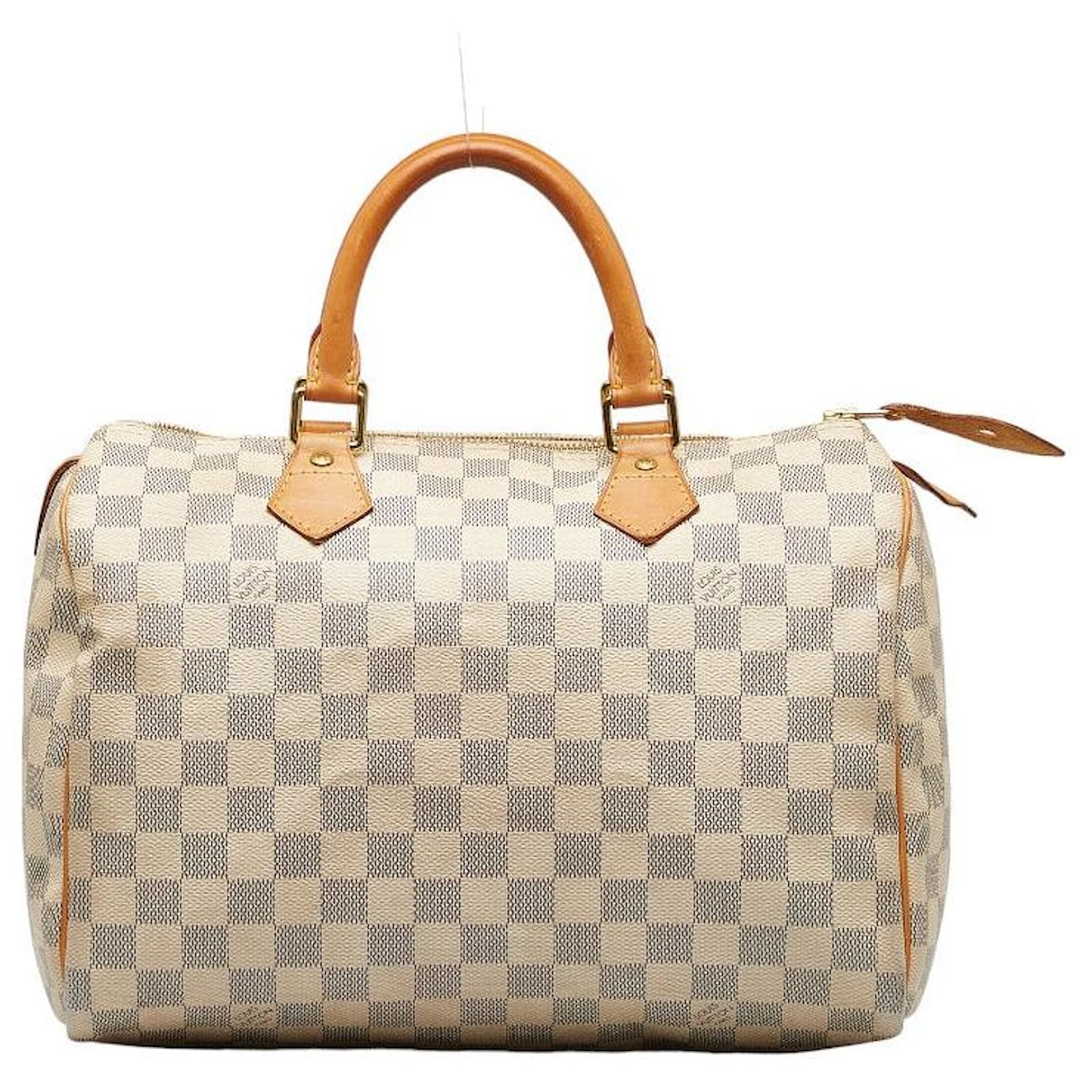 Louis Vuitton Damier Azur Speedy 30 Hand Bag N41533 LV Auth 49232
