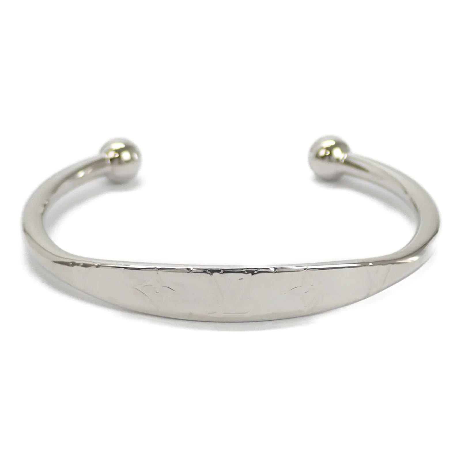 Louis Vuitton - Silver Jonc Monogram Bracelet