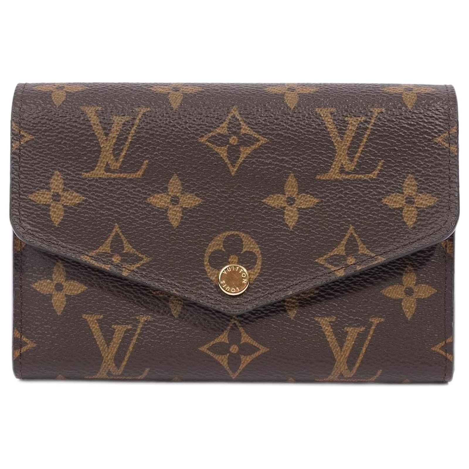  Louis Vuitton Sarah - Monedero de lona, billetera