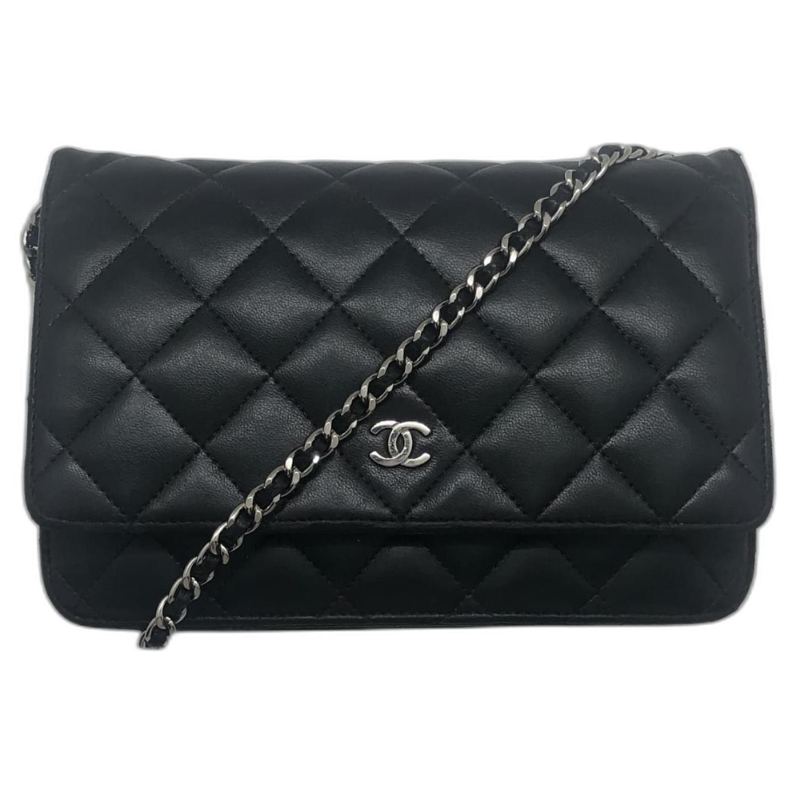 Chanel Wallet on Chain Black Leather ref.1050076 - Joli Closet