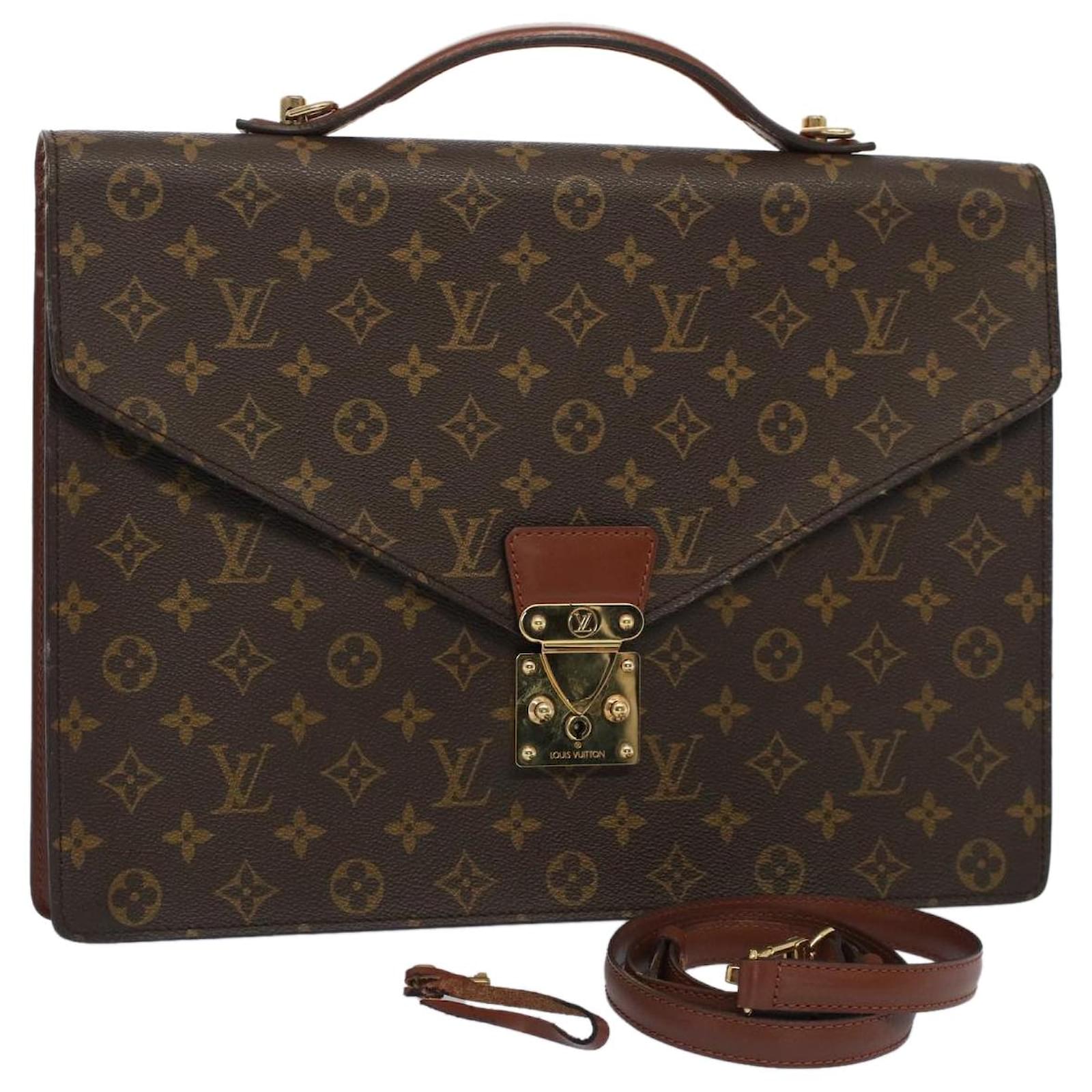 Authentic Louis Vuitton Monogram Business Bag Porte Documents M53338  Briefcase