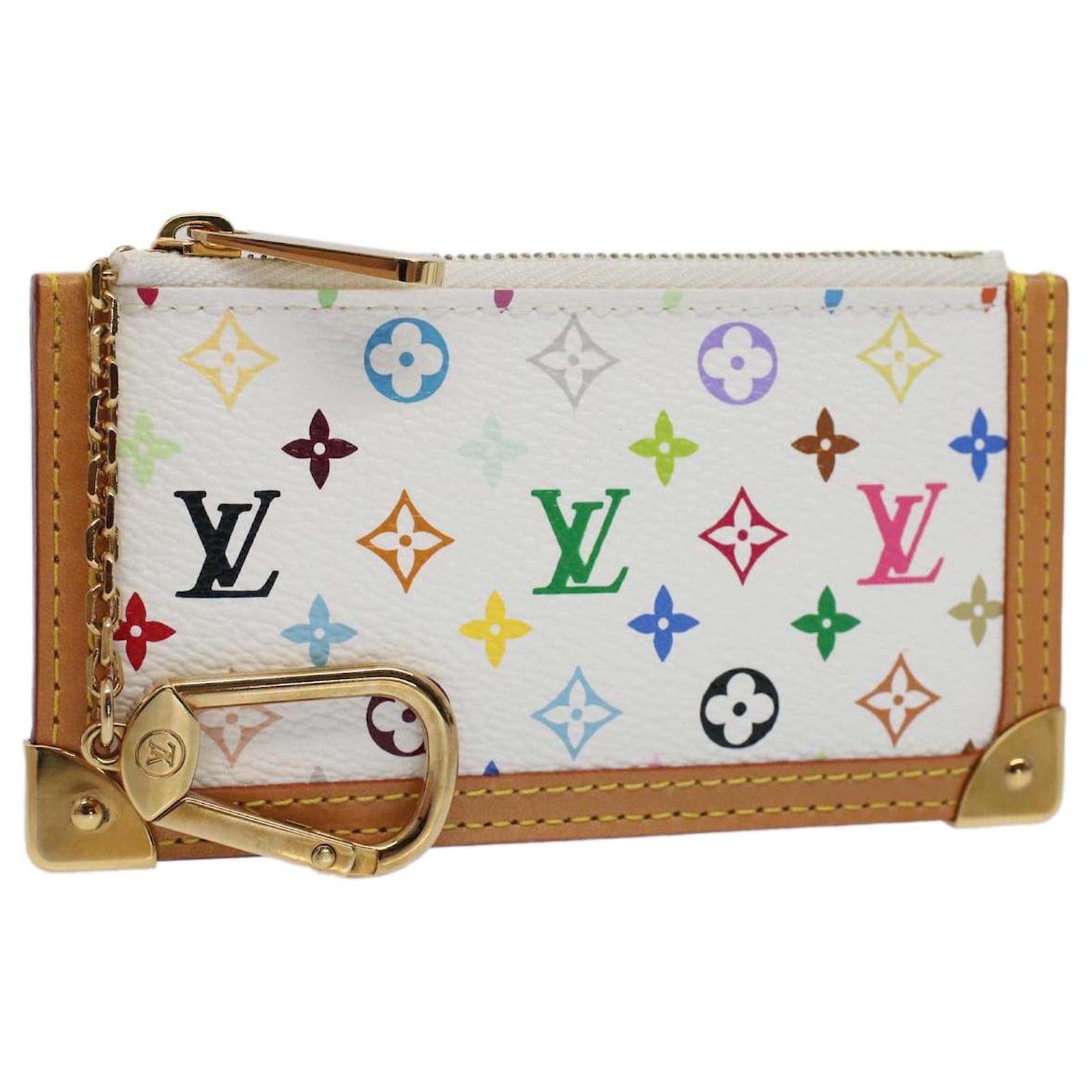 Louis Vuitton Monogram Multicolor Key Cles Pochette Pouch Card