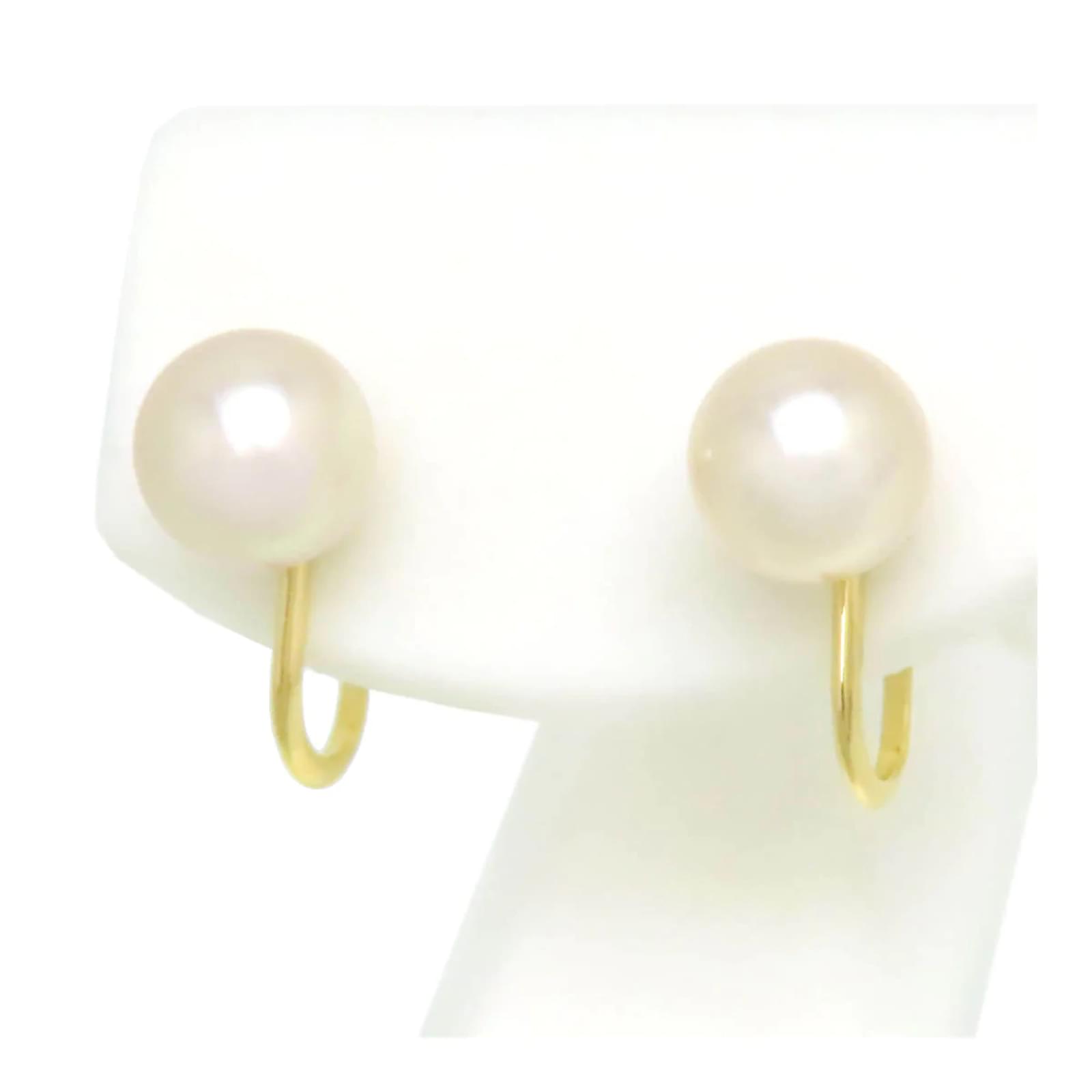 18ct White Gold Akoya Pearl Duet Earrings - Laings