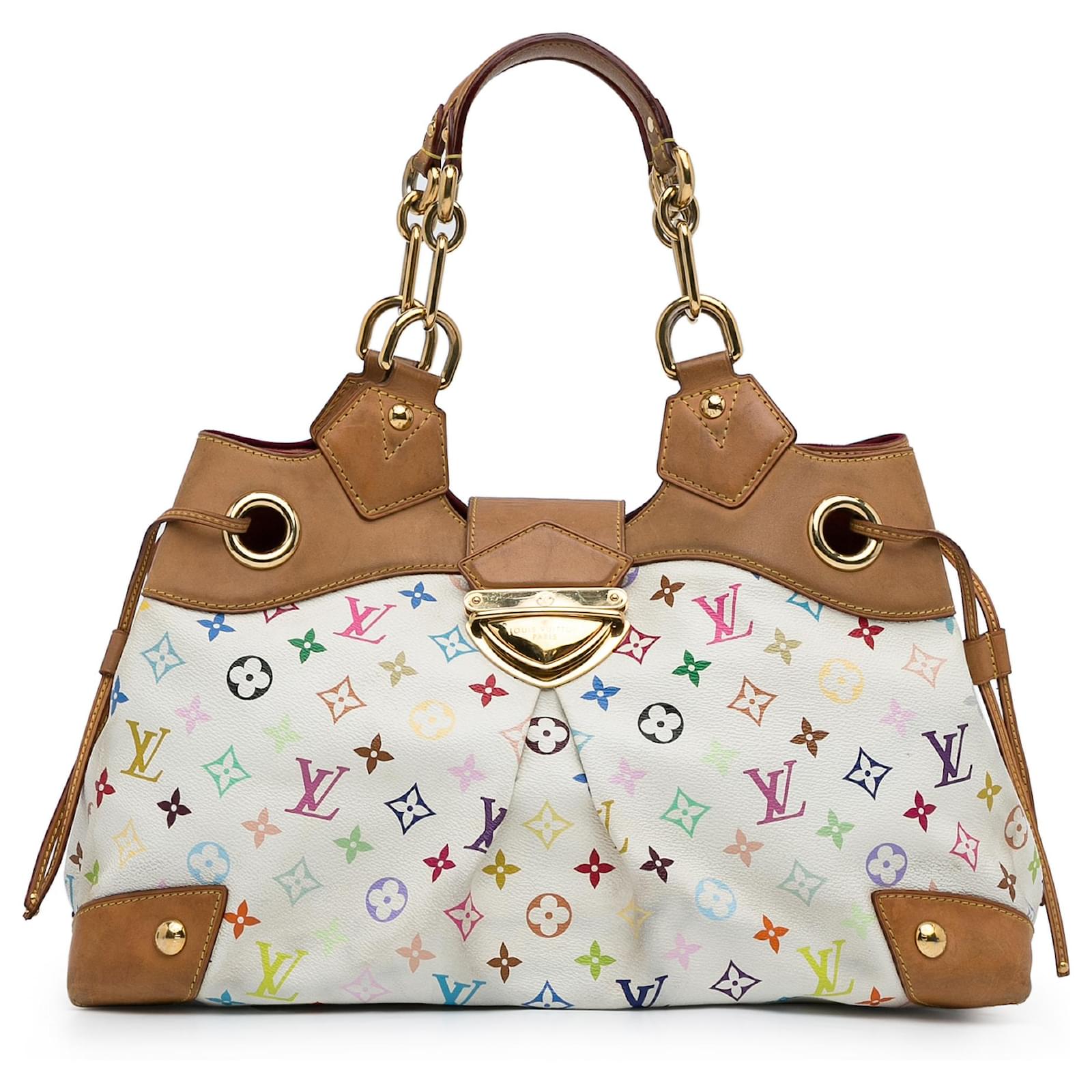 Louis Vuitton White Multicolor Monogram Canvas Ursula Bag