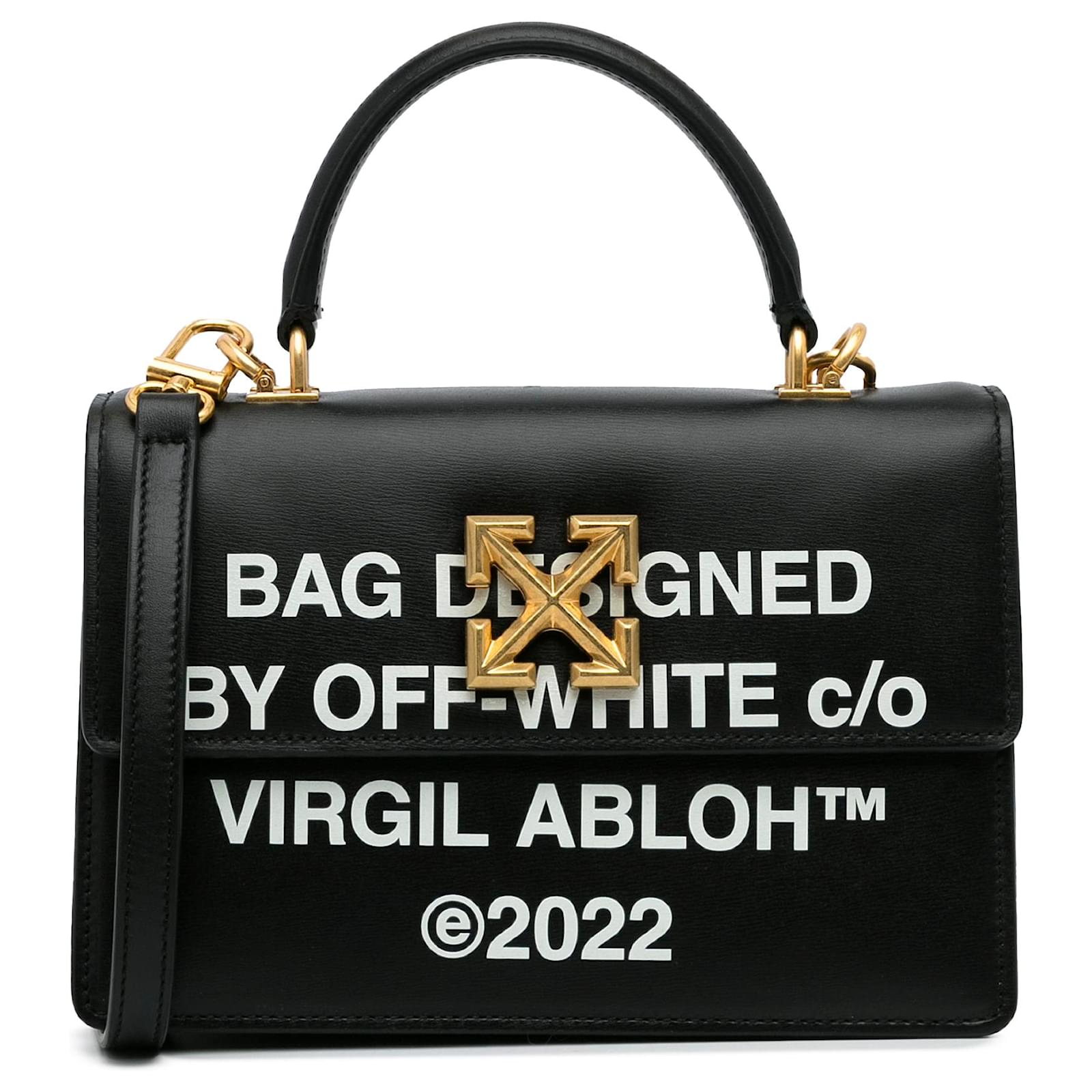 Off White Black x Virgil Abloh Jitney 2.8 Leather Pony style