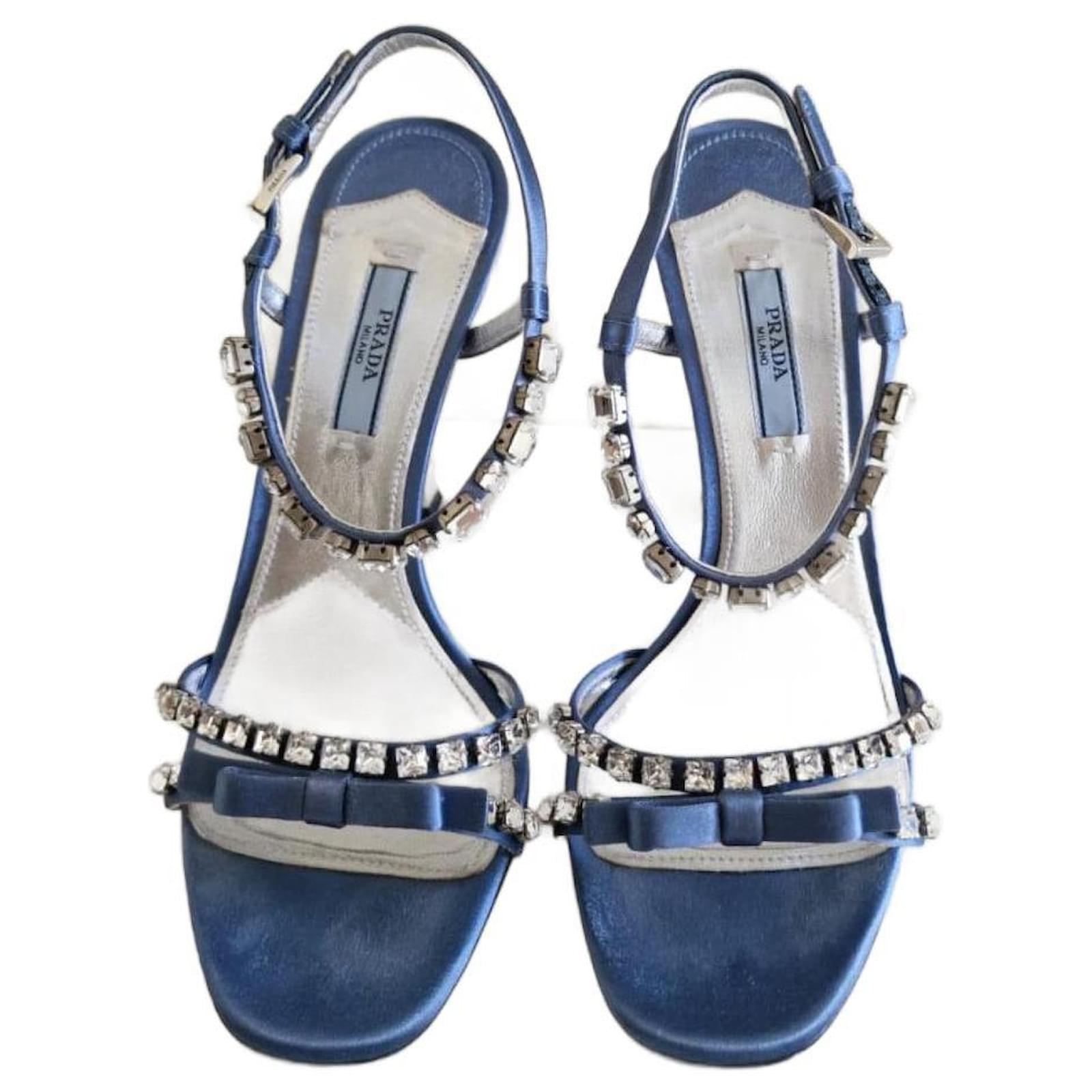 Prada best sale blue sandals