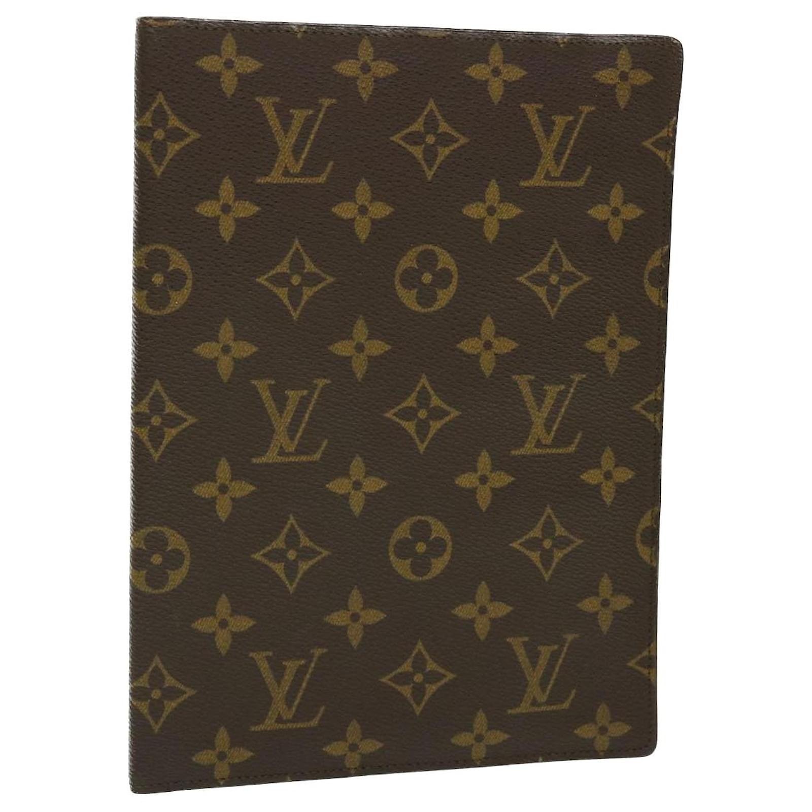 Auth Louis Vuitton Monogram Agenda R20007 Day Planner Cover Notebook Cover