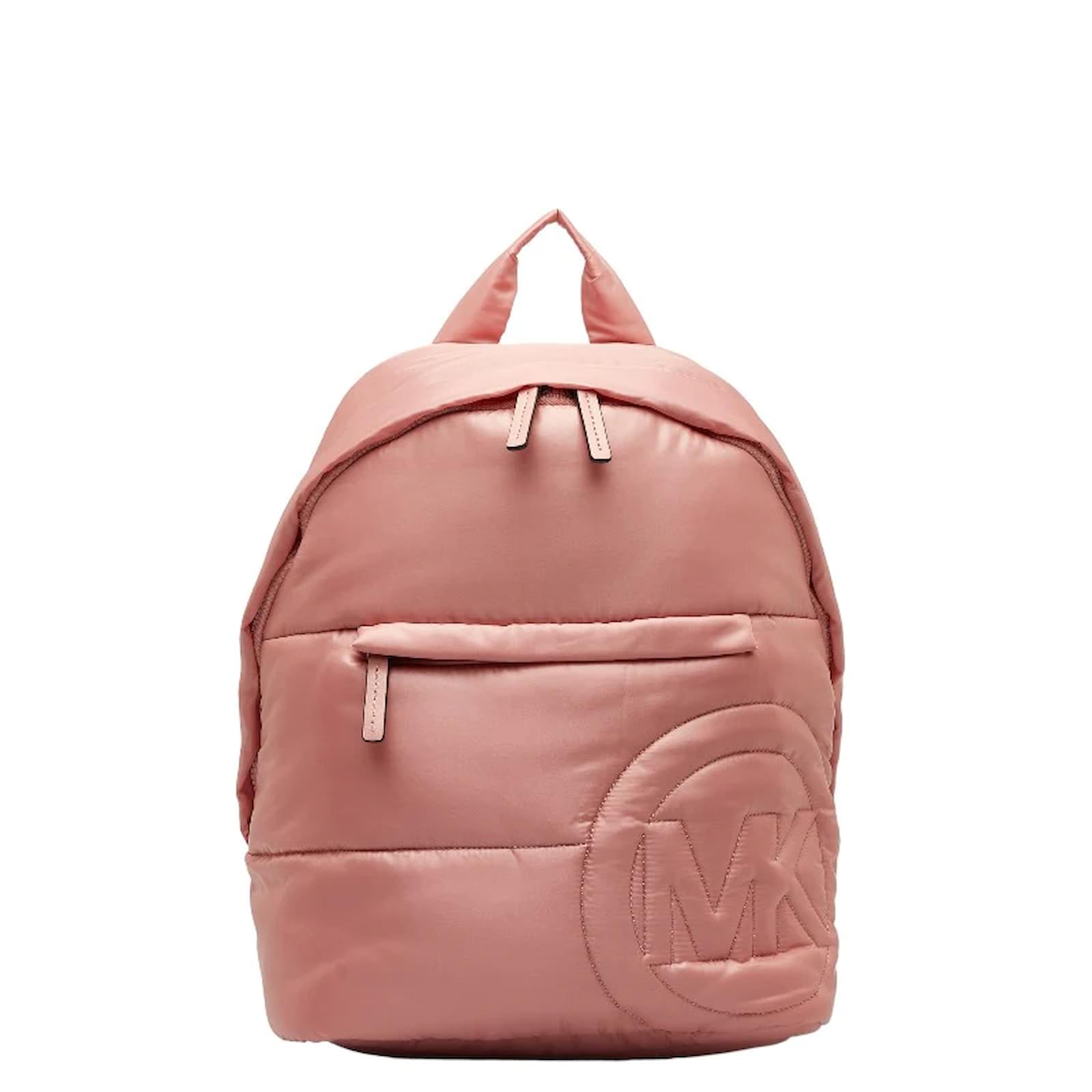 Sac a dos Michael Kors en nylon rose en tres bon etat Toile ref.1052635 Joli Closet