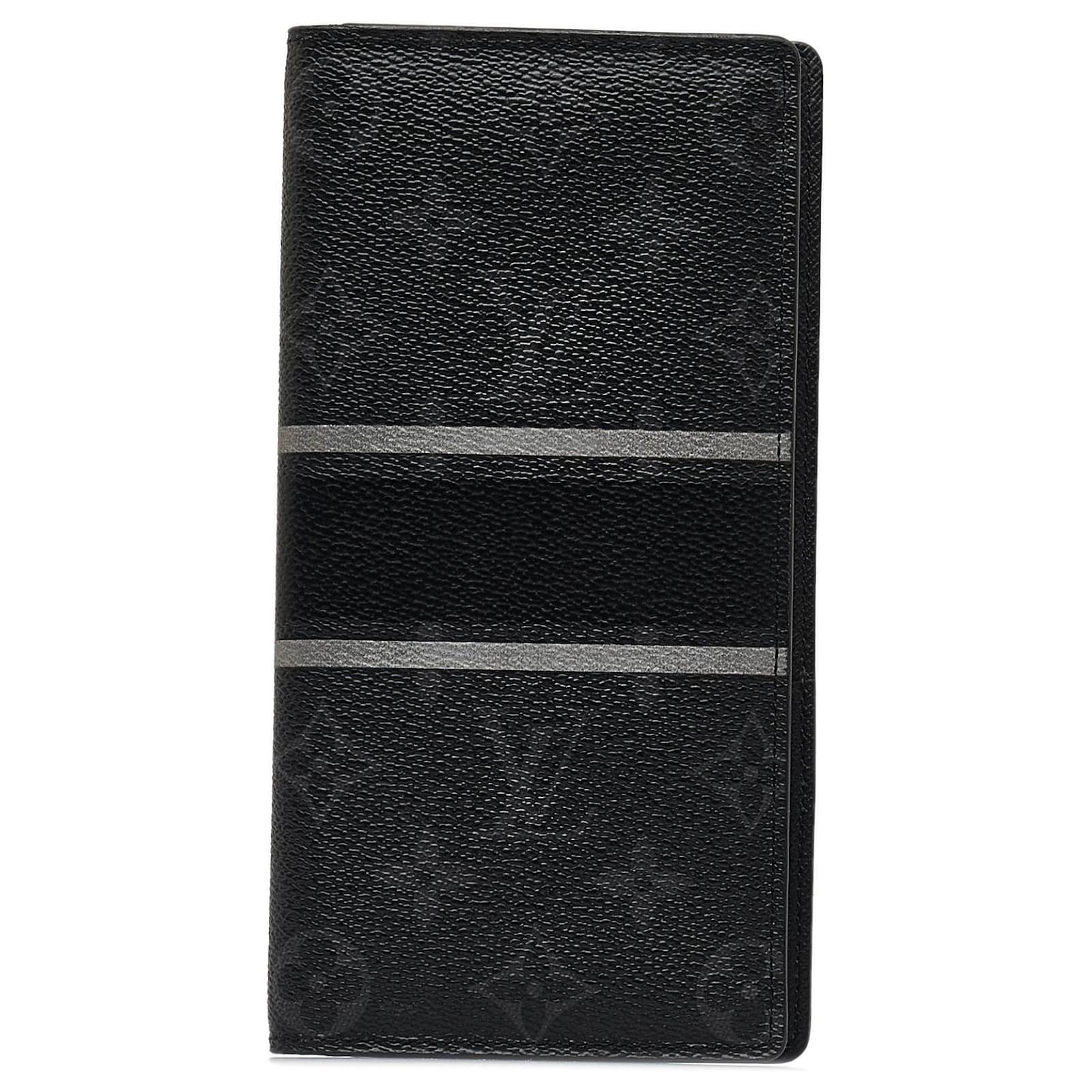 LOUIS VUITTON MONOGRAM ECLIPSE FRAGMENT BRAZZA WALLET