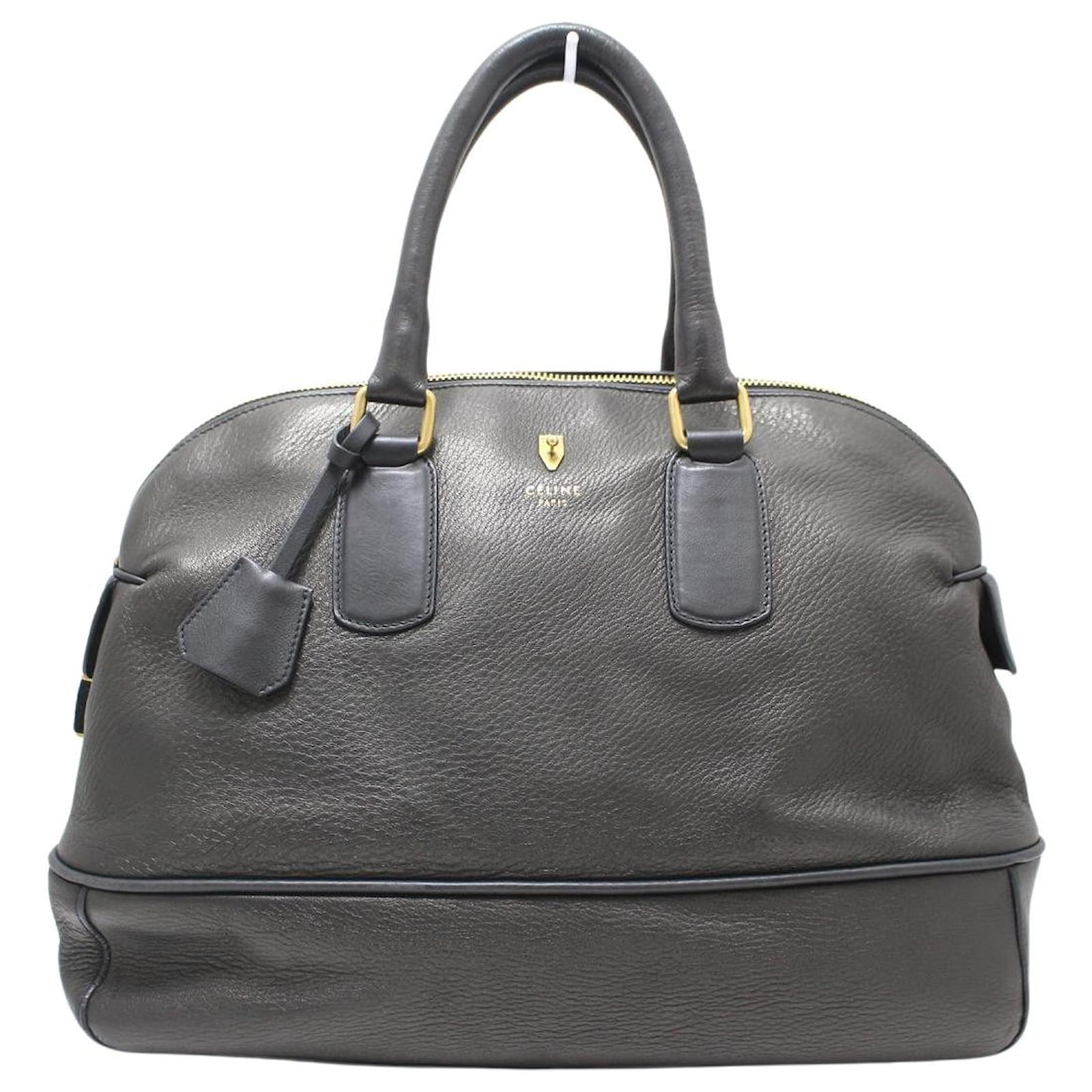 Céline bowling Black Leather ref.1053536 Joli Closet