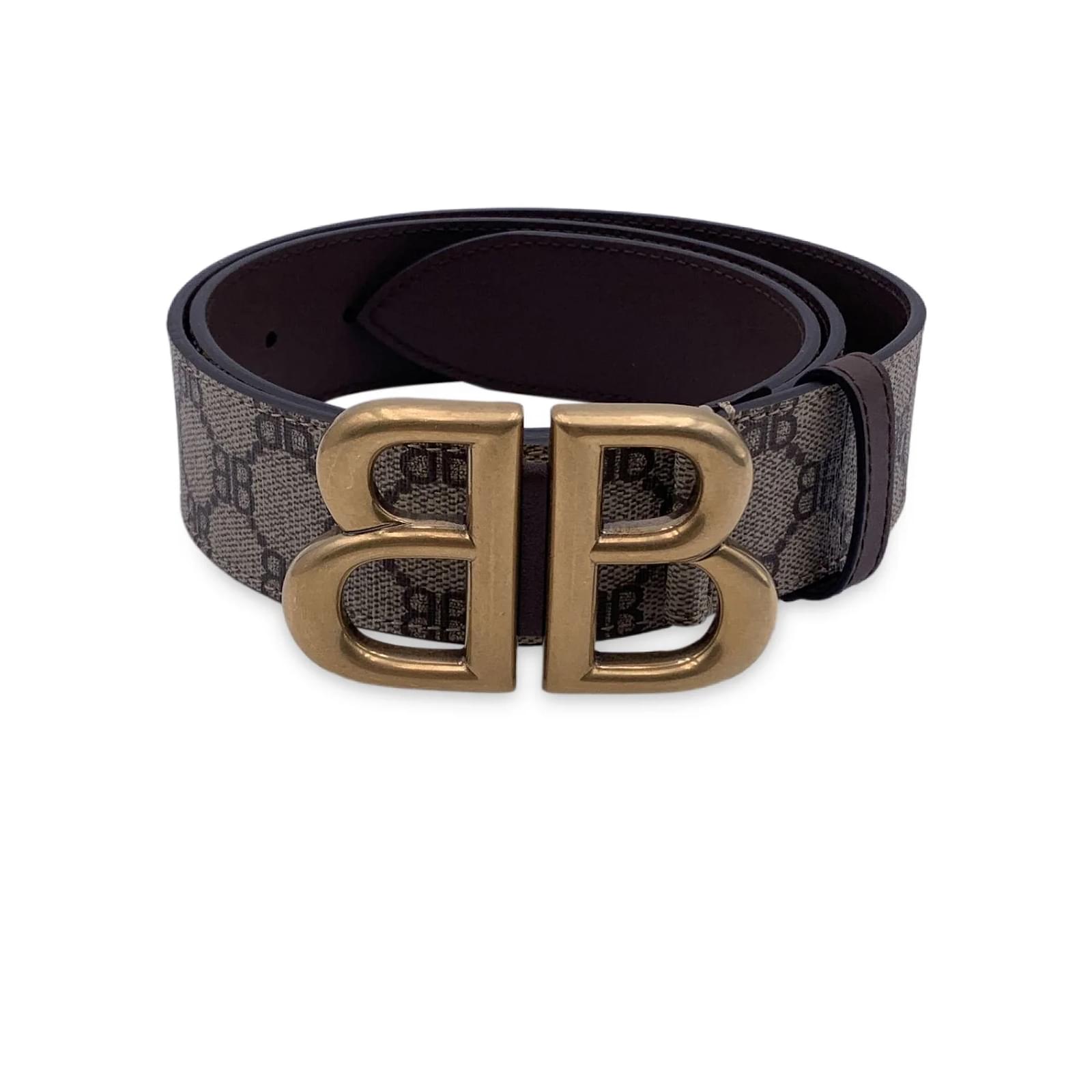 Gucci x Balenciaga Hacker Project Monogram BB Canvas Belt