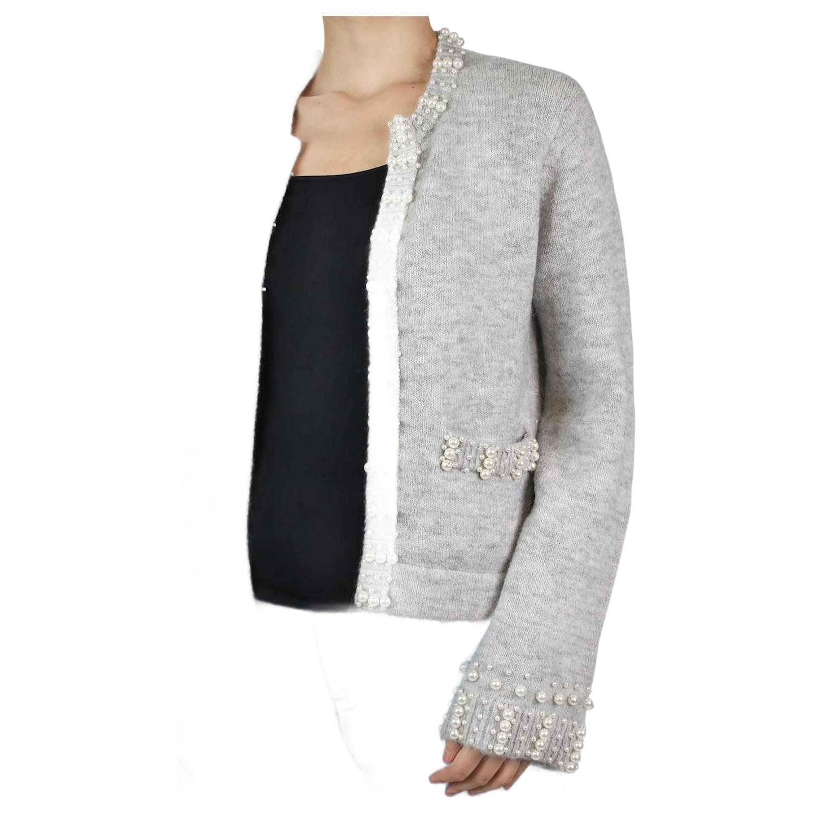 Maje pearl cardigan hotsell