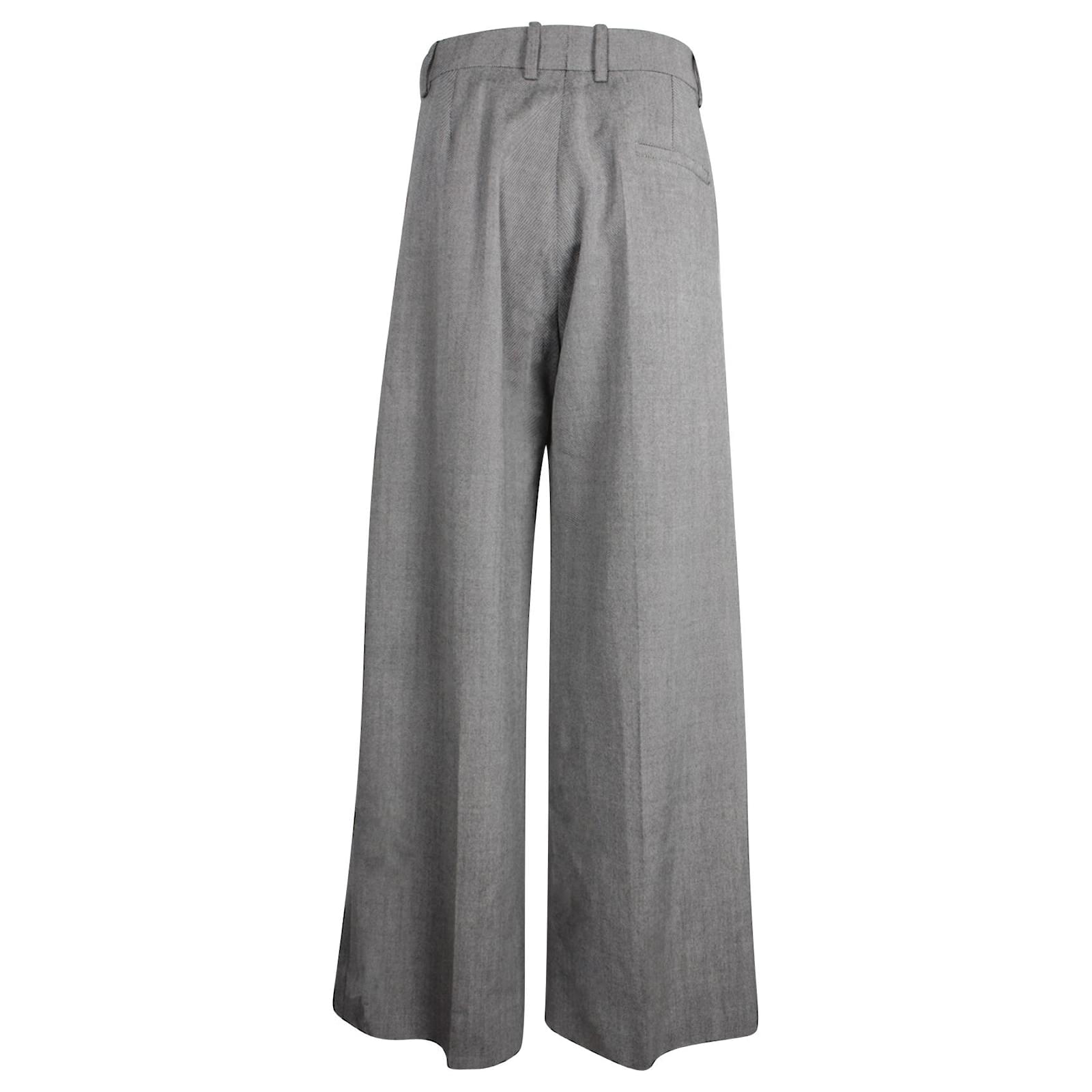 Christian Dior dior Wide Leg Pants in Grey Virgin Wool ref.1054625